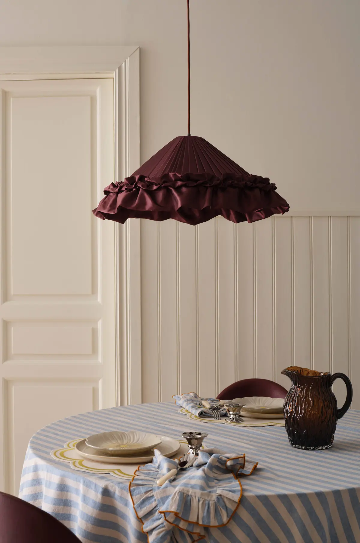 Taklampe Viola plommer