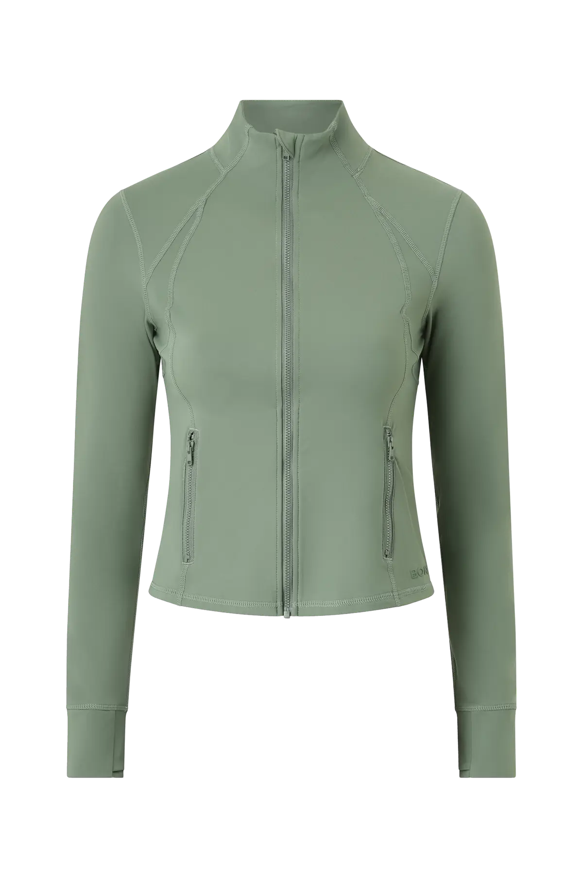 Treningstrøye Borg Soft Zip Midlayer Agave green
