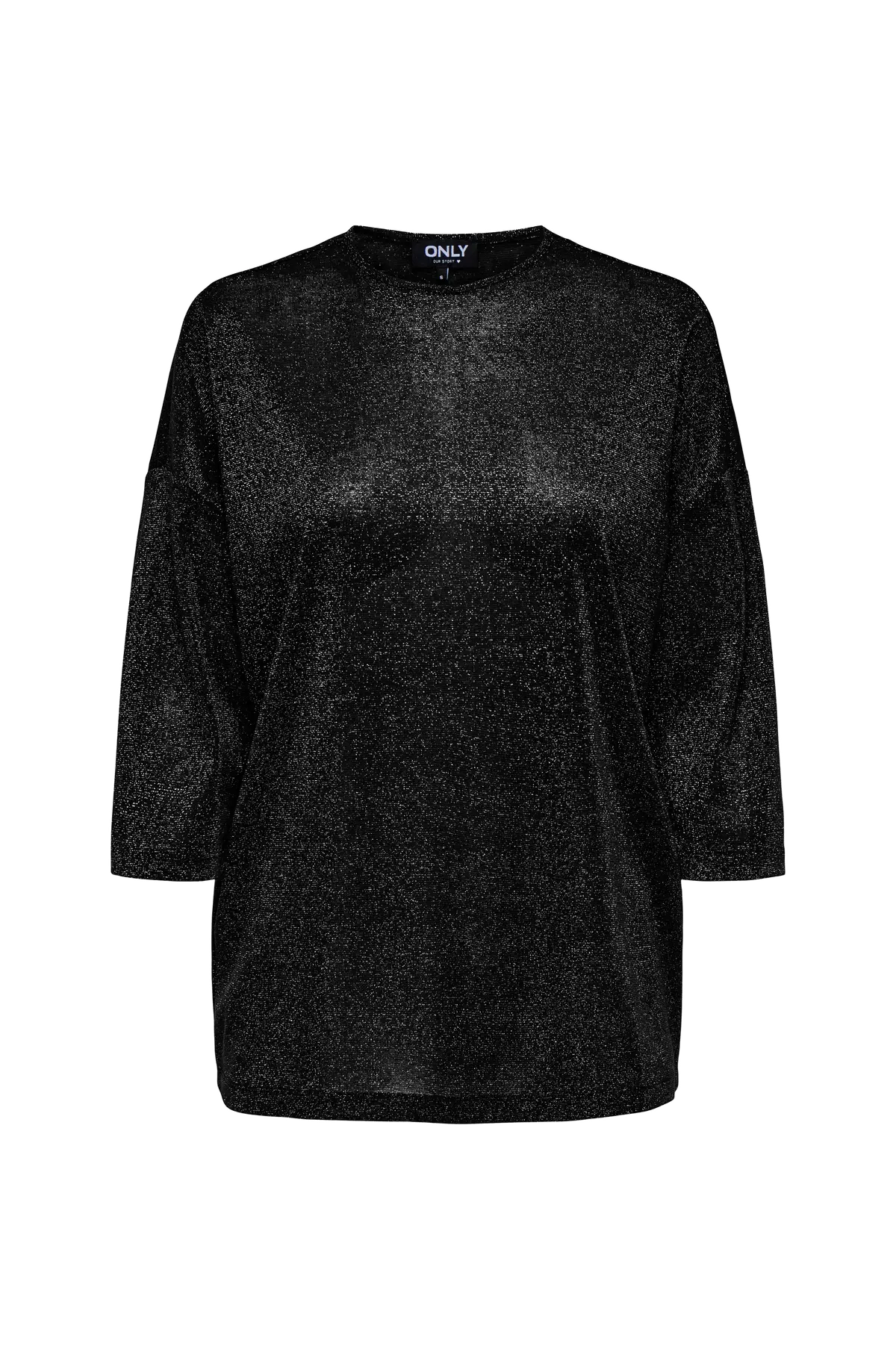 Topp carSilvery Glamour Lurex 3/4 Black
