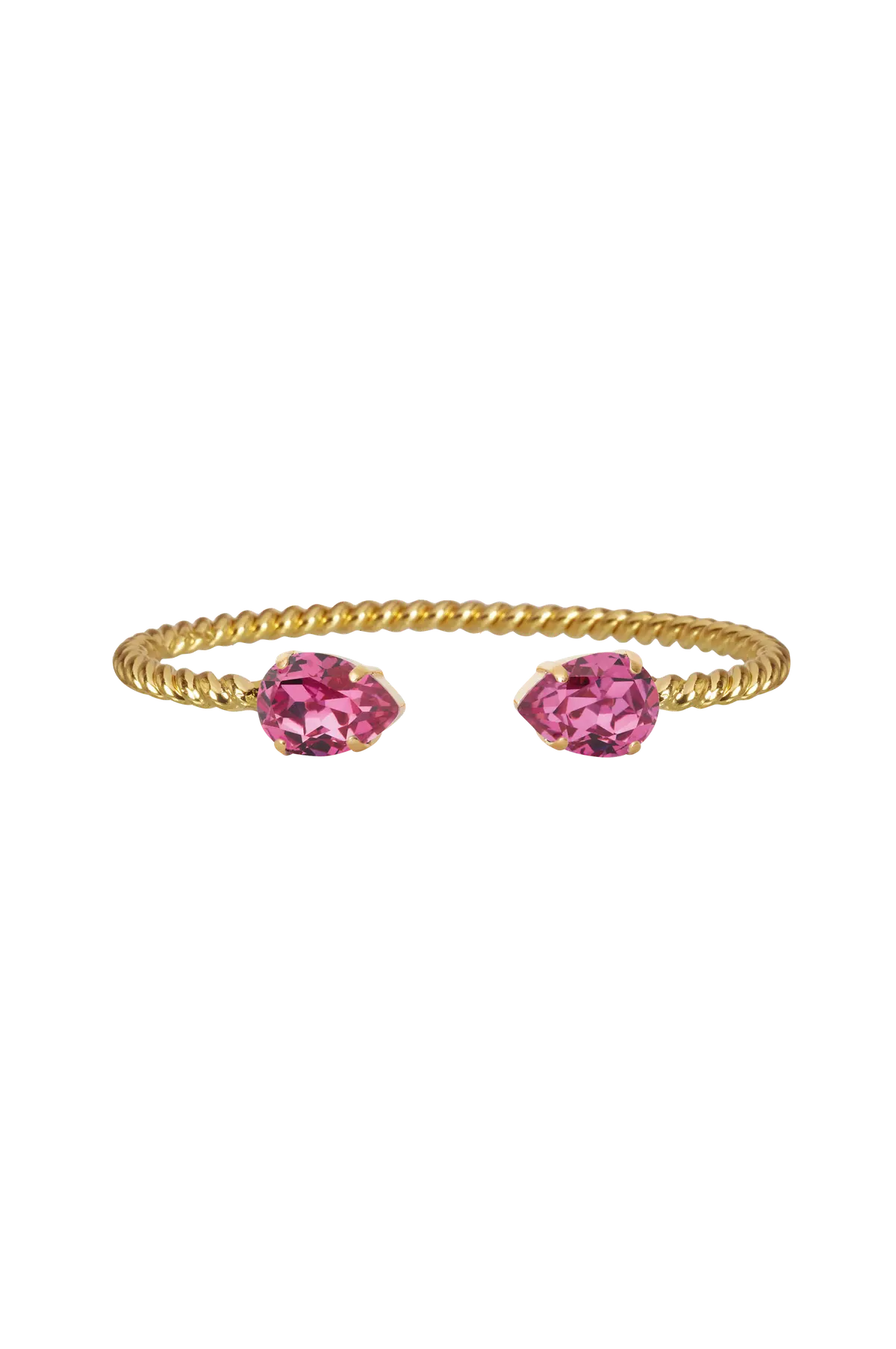 Armbånd Mini Drop Bracelet Gold Dark rose