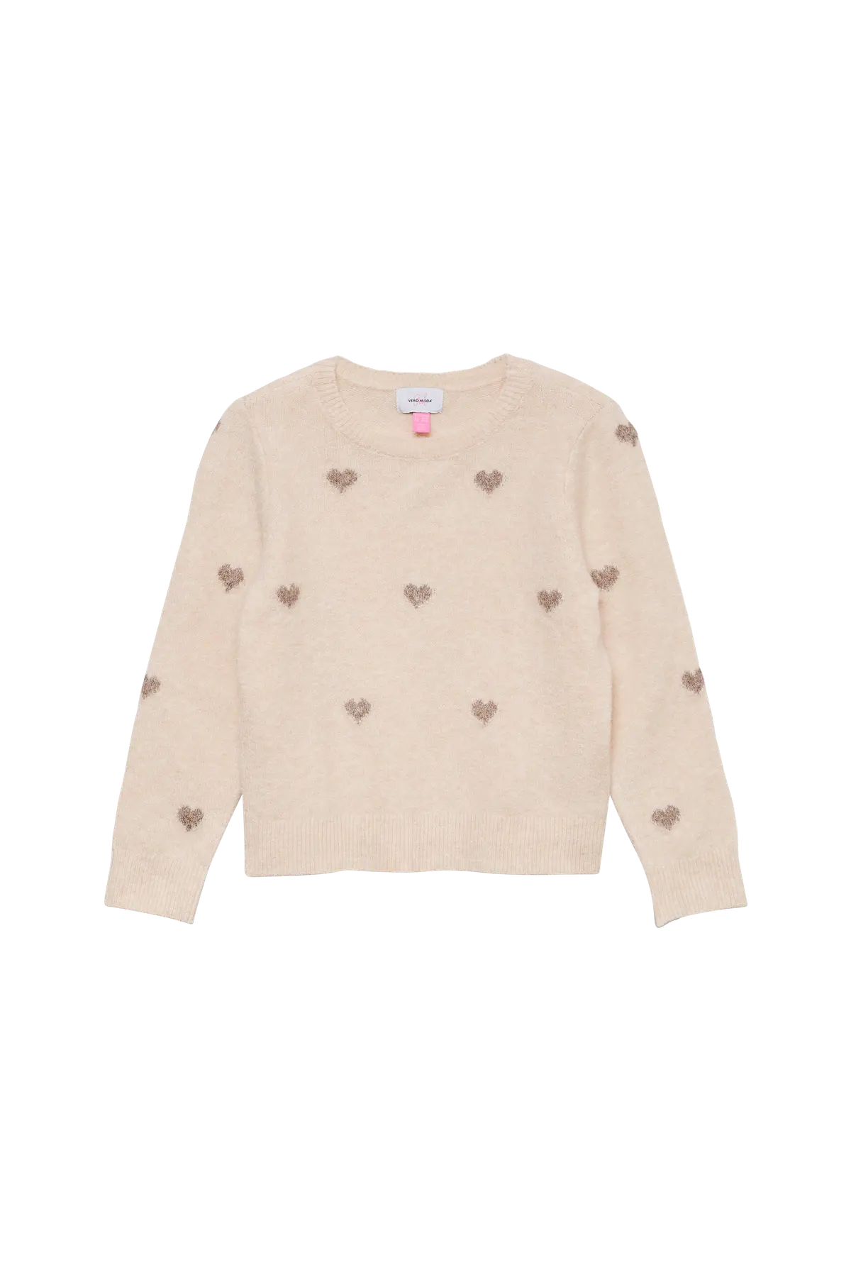 Genser vmDoffy Intarsia LS O-nck Pullover Birch