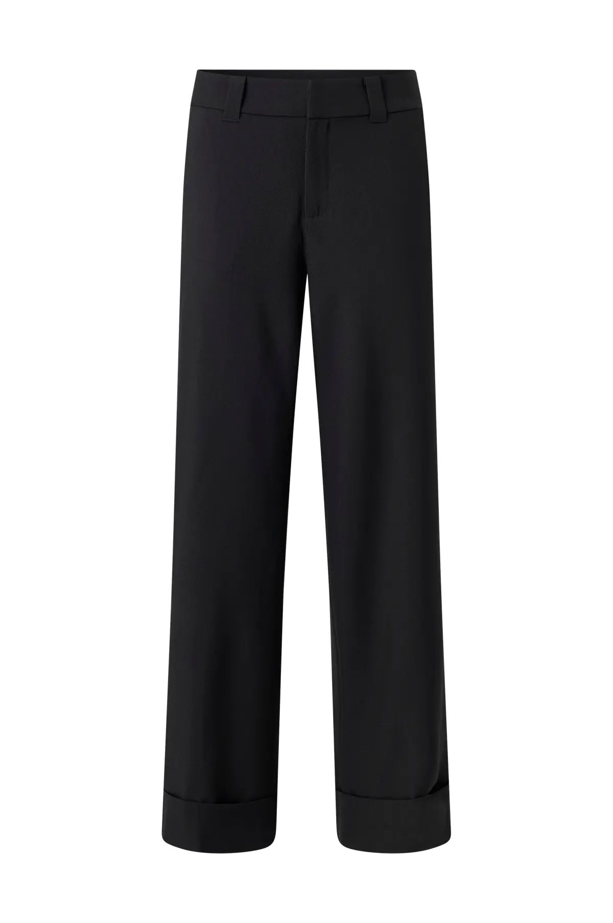 Bukser Mid Waist Wide Black (9000)