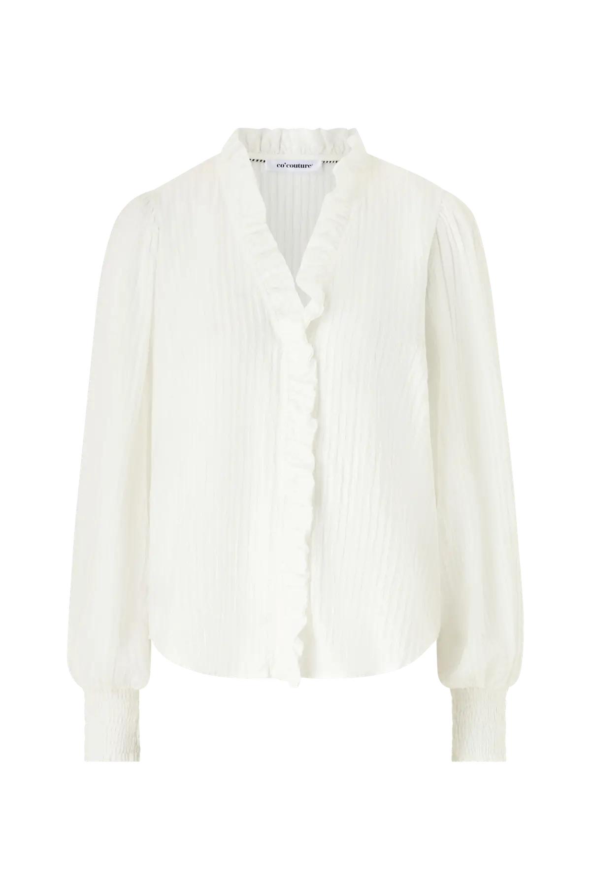 Bluse ShinaCC Frill LS Shirt 11 - off white
