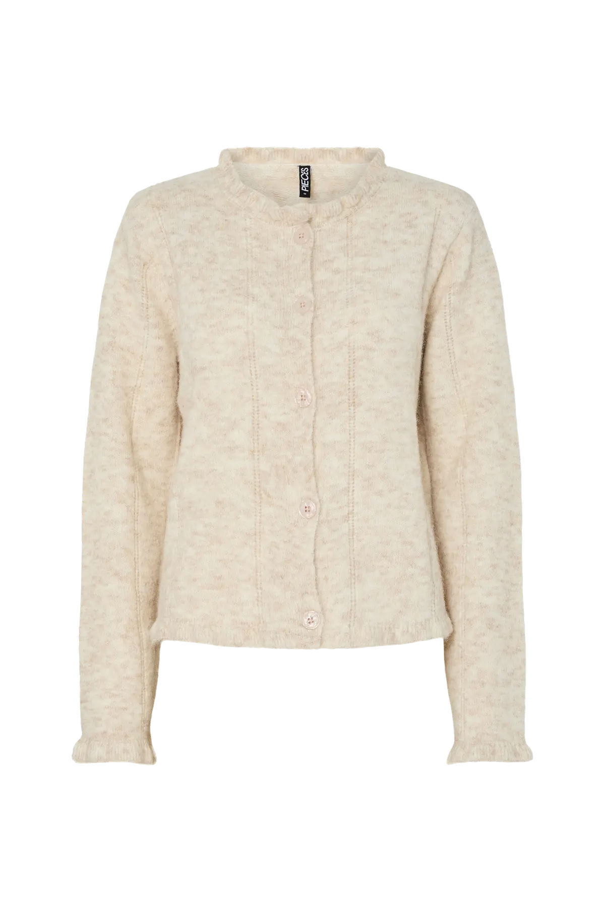 Kardigan pcJasmijn LS O-neck Knit Cardigan B Birch