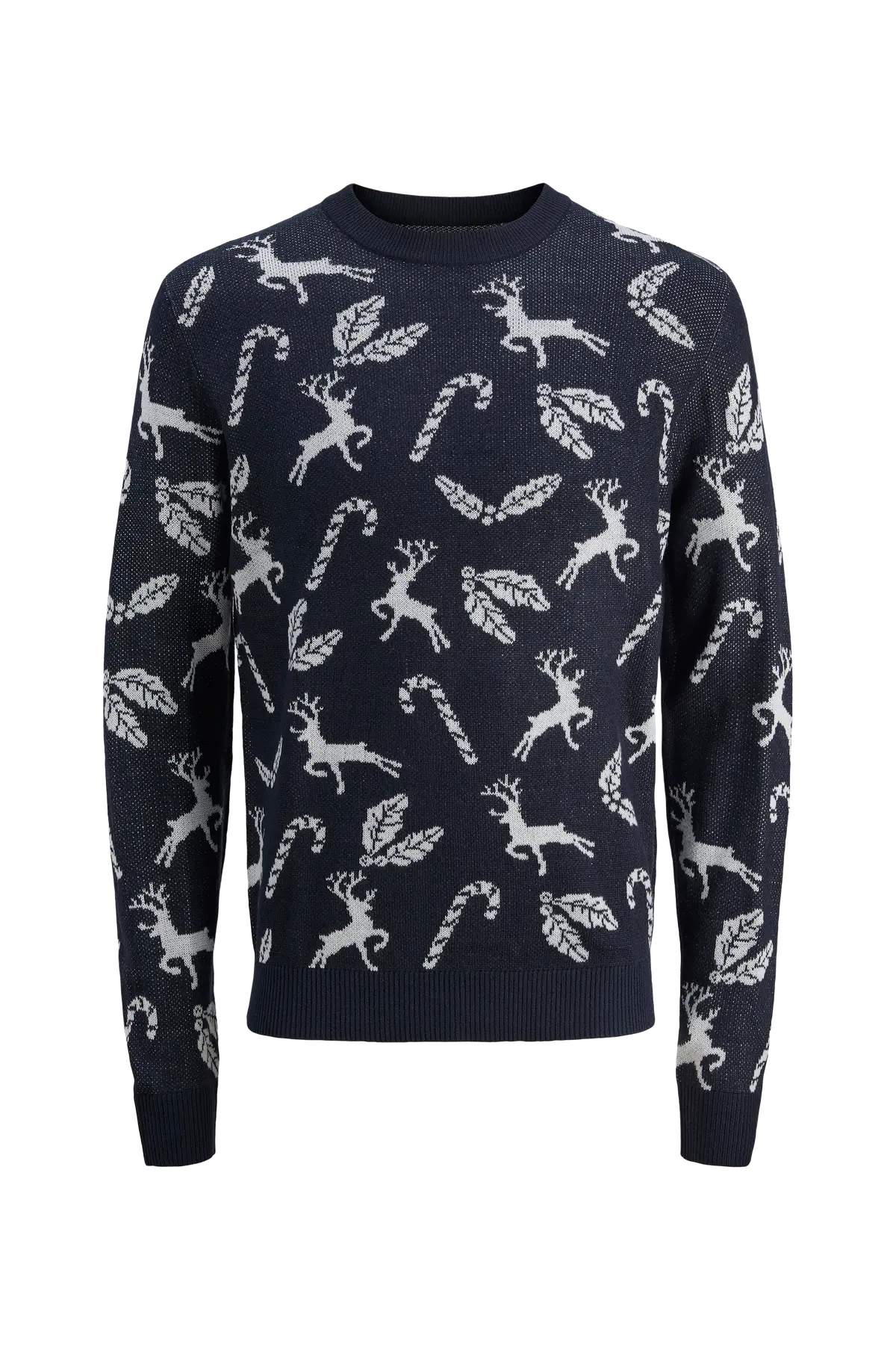 Genser jjXmas Andrew Knit Sky captain