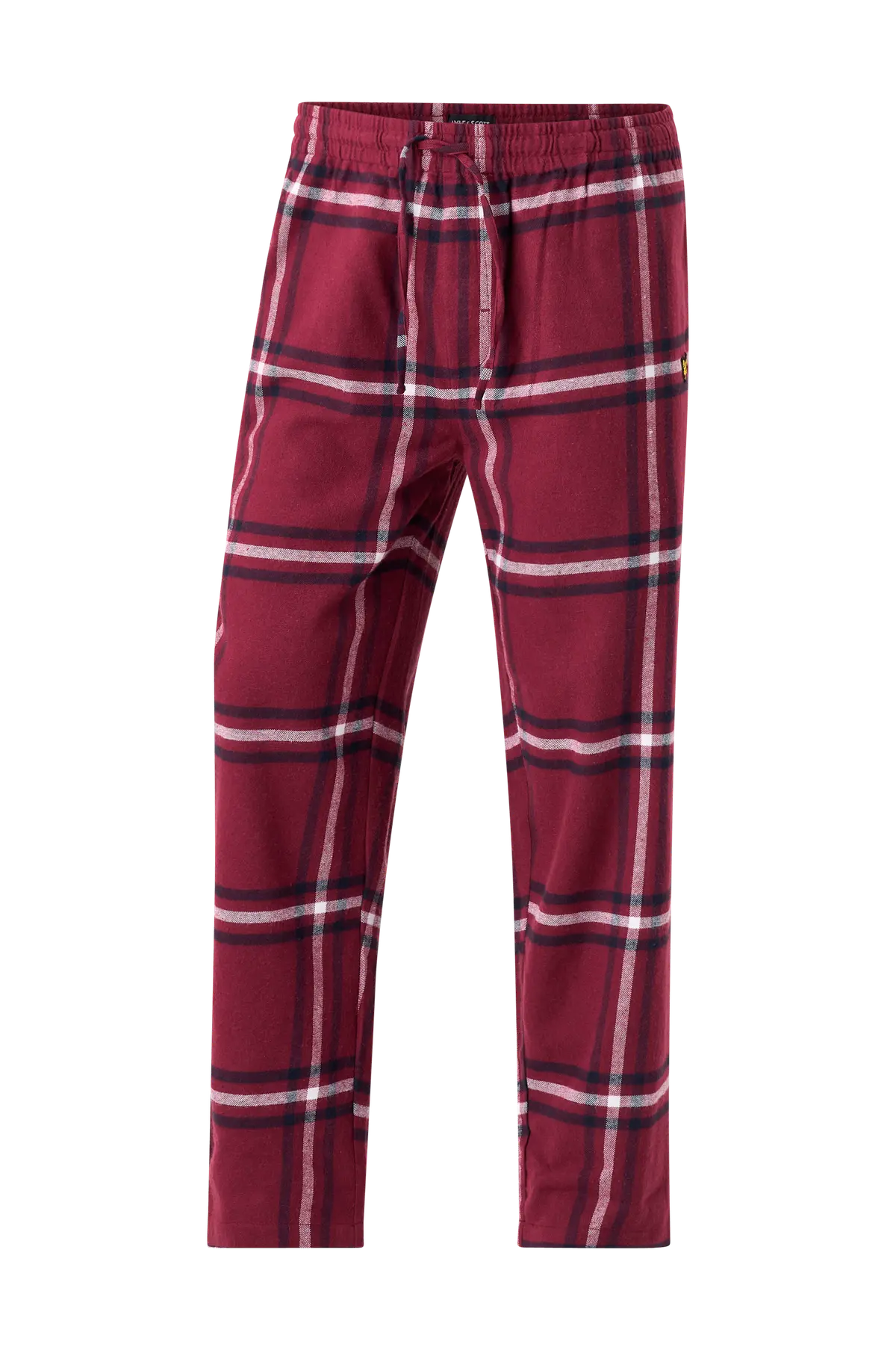Pysjbukser Carey Flannel Ribbon red check