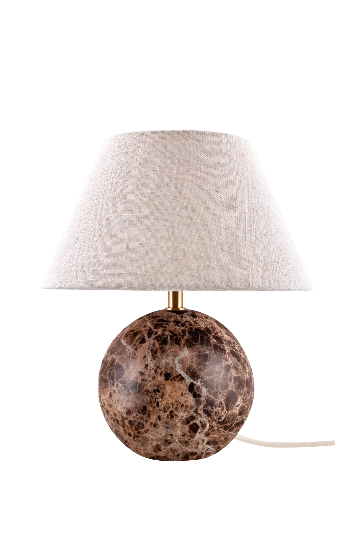 Bordlampe Castello 35 Beige travertin Brun