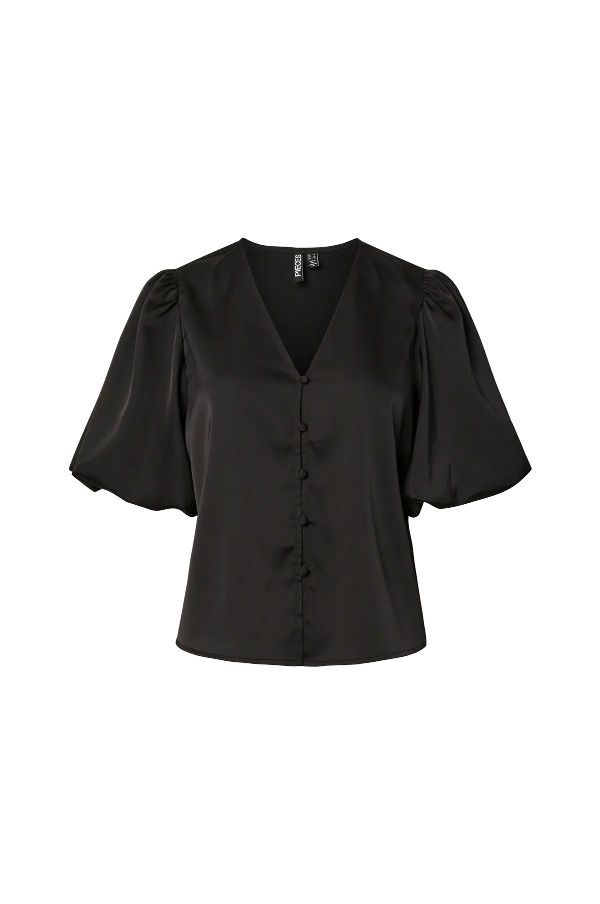 Bluse pcFayal 2/4 V-neck Top D2d Wvn D2d Black