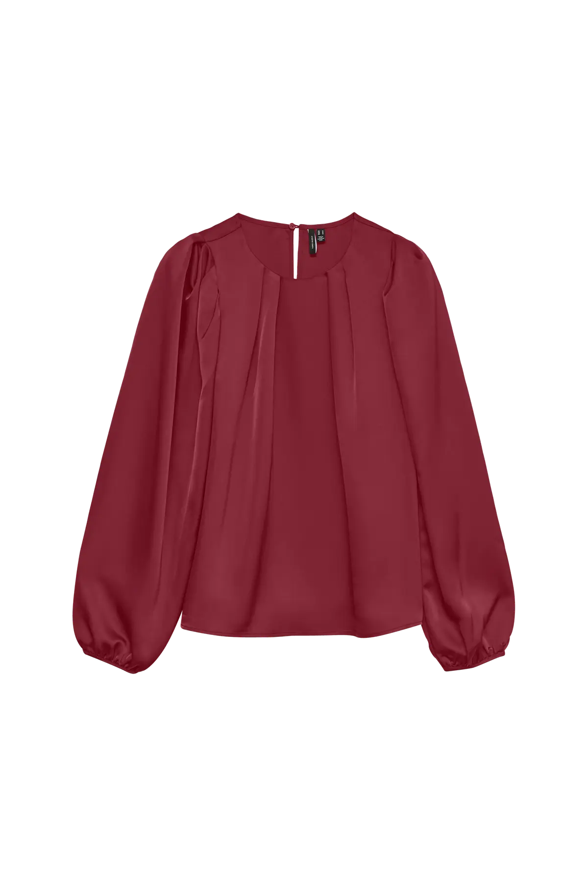 Topp vmVictorie LS O-neck Top Wvn Exp SB Biking red