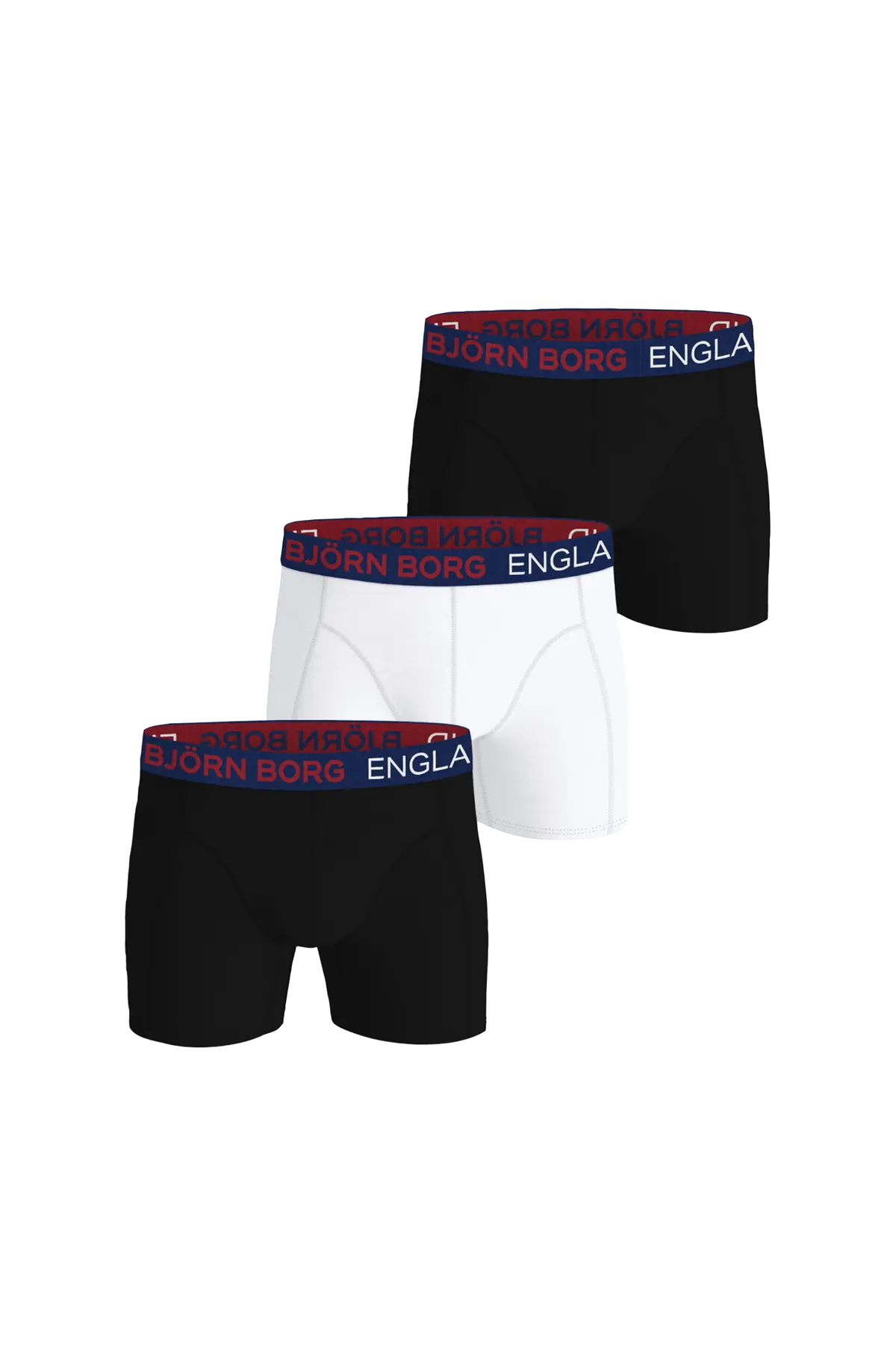 Boksershorts Cotton Stretch Boxer England 3-pakning Multipack 1