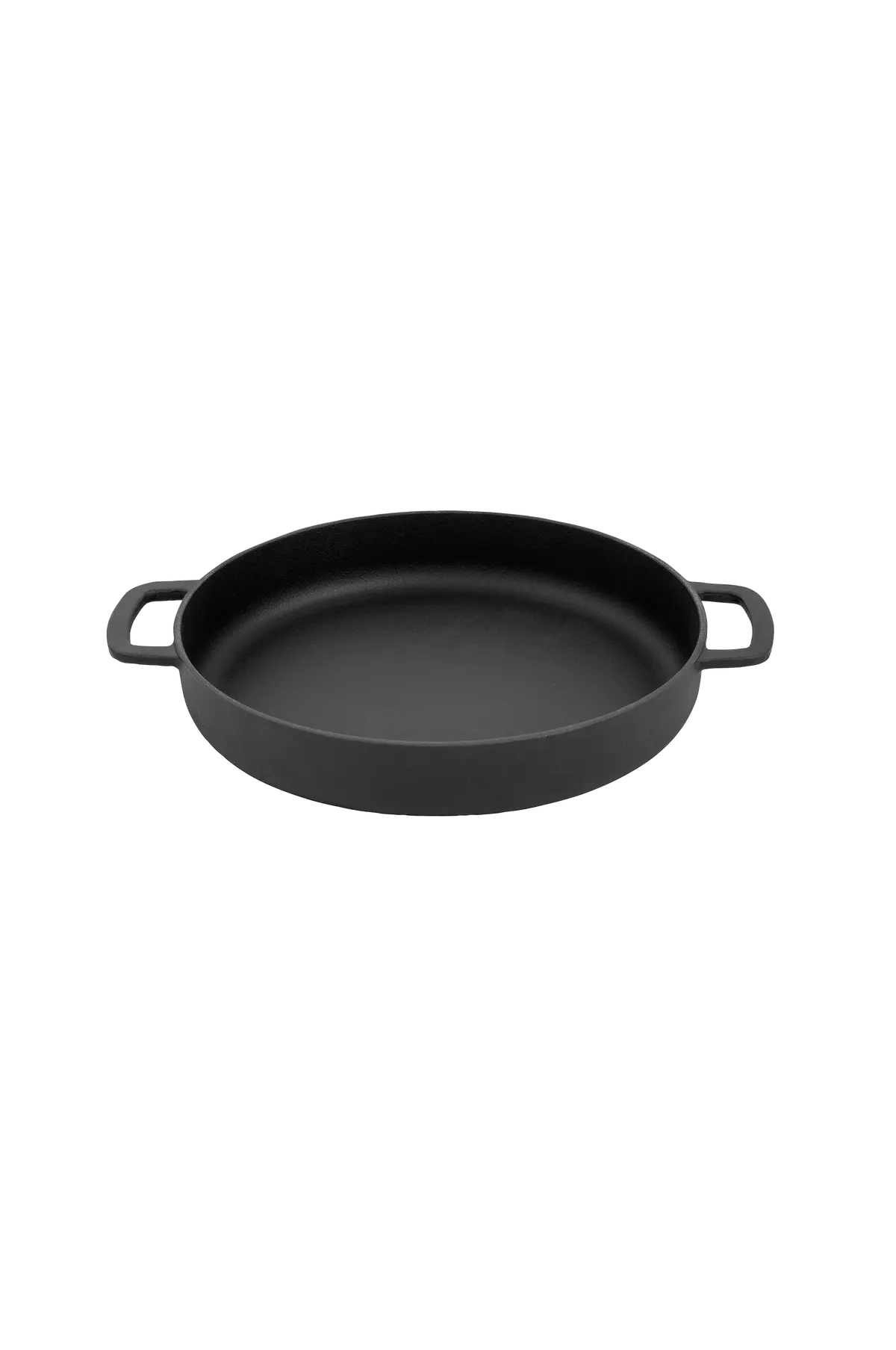 Støpejernsgryte 28 cm Matt svart