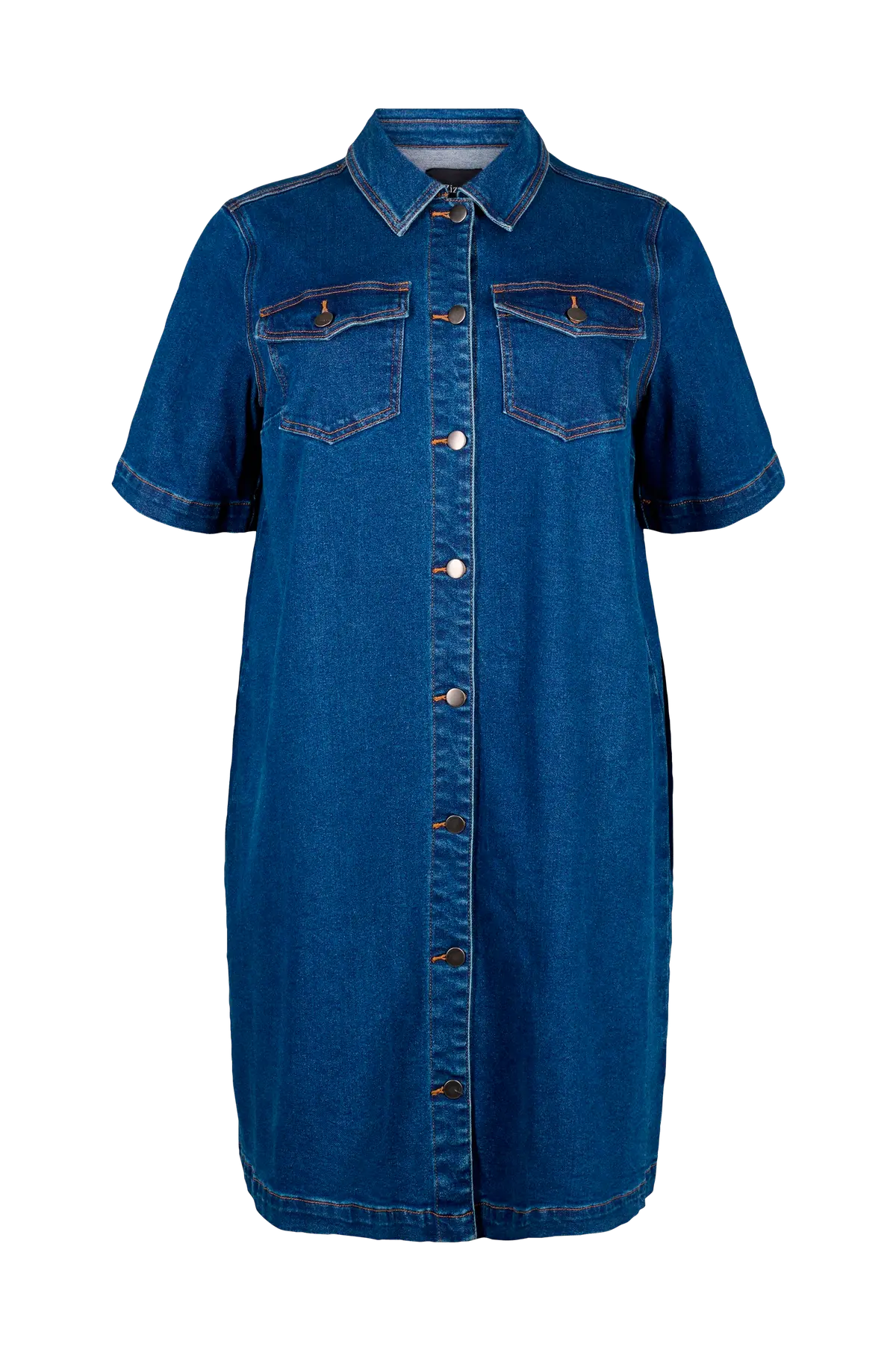 Denimkjole jChar S/S Dark blue denim