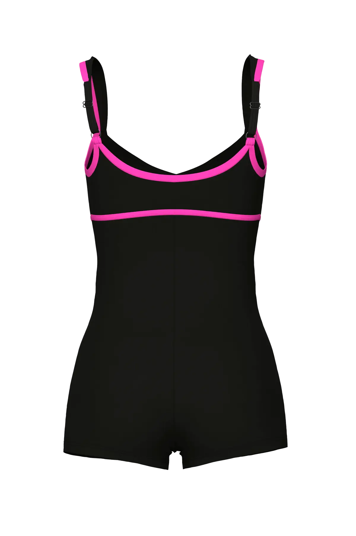 Badedrakt W Venus Combi R Black-shocking pink
