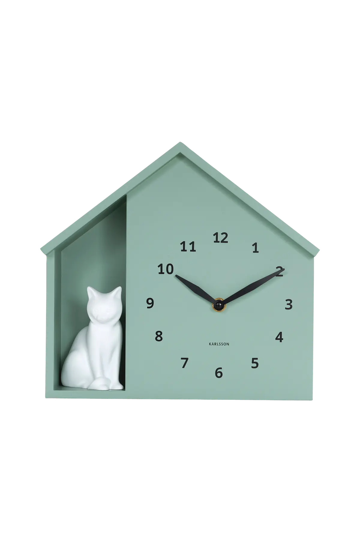 Veggklokke Sitting Cat