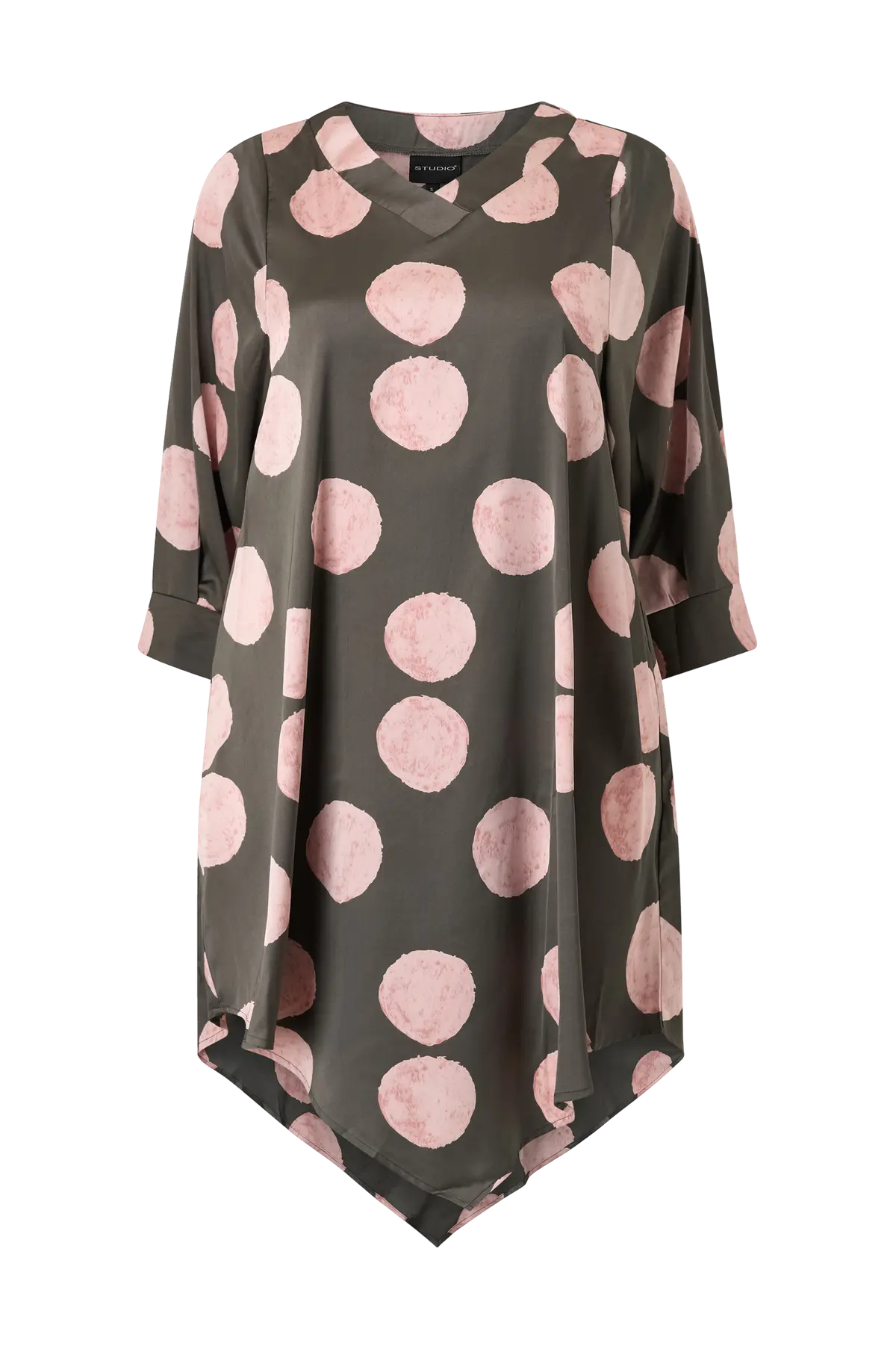 Tunika sJuline Black with rose large dot