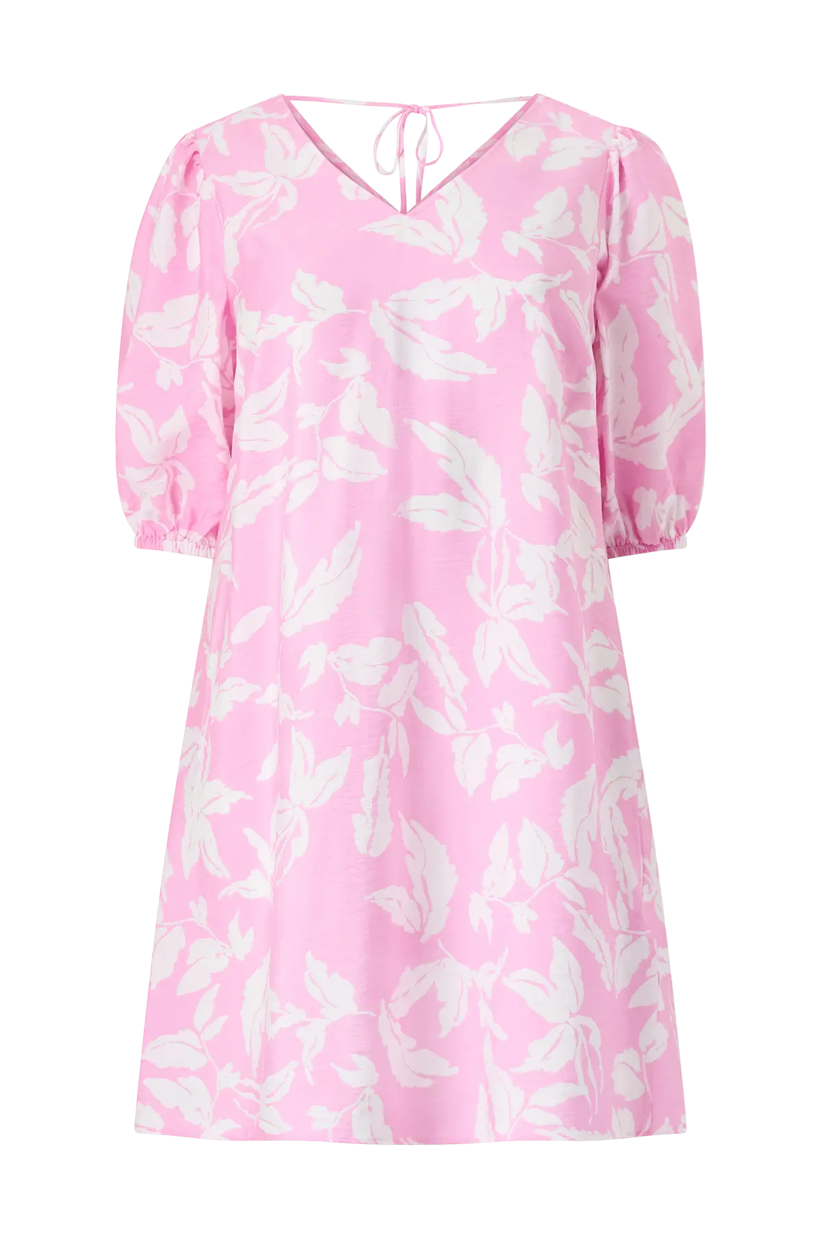 Kjole kcMarla Pink frosting chalk leafs