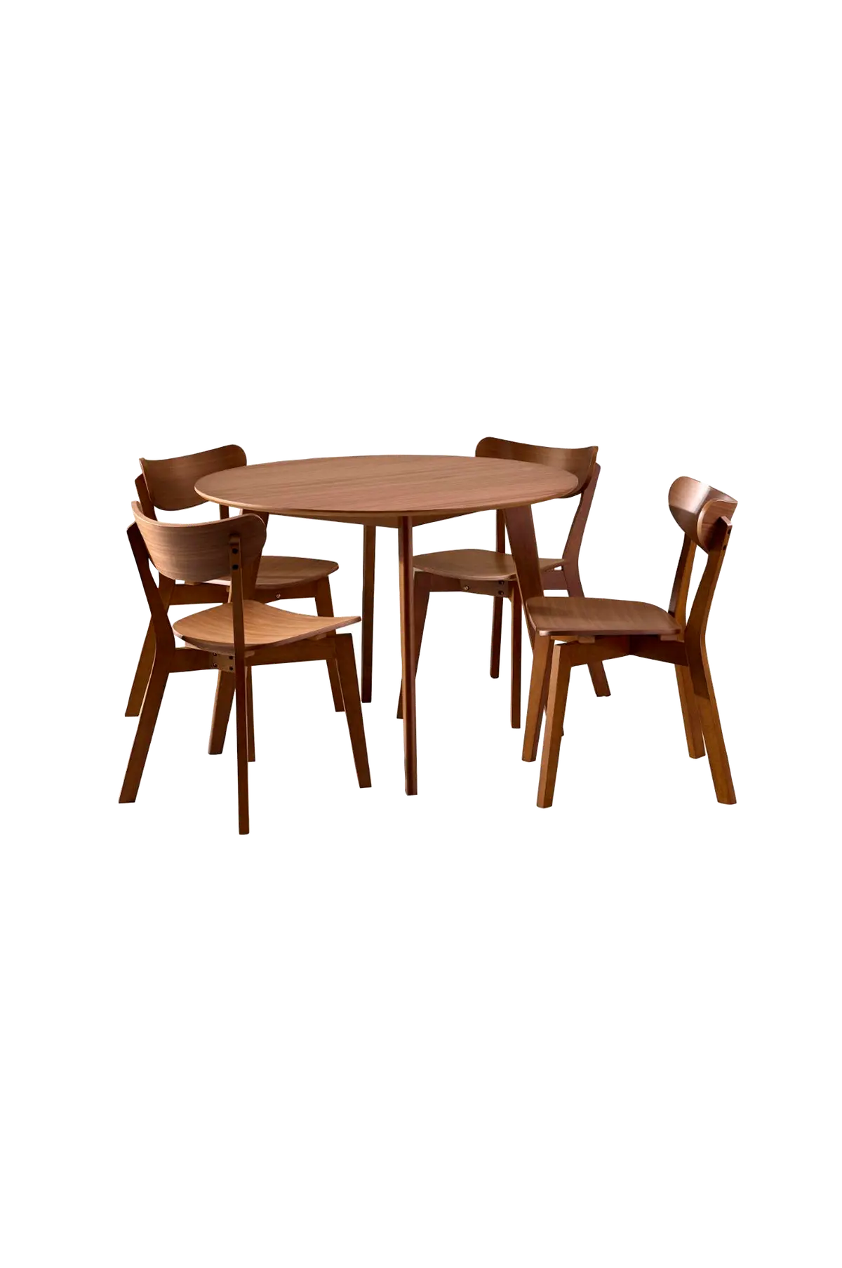 Roxby spisebordssett med bord og 4 stoler, 105 x 105 x 76 cm