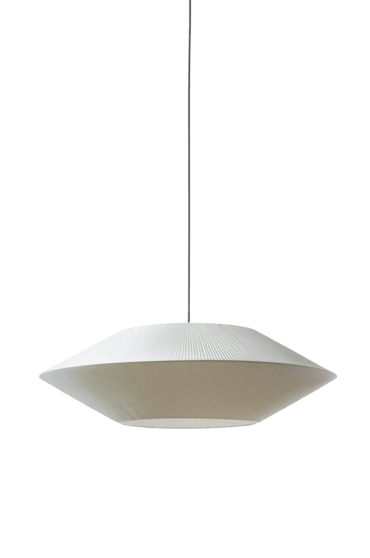 Taklampeskjerm Pollux D75 plisserad Offwhite