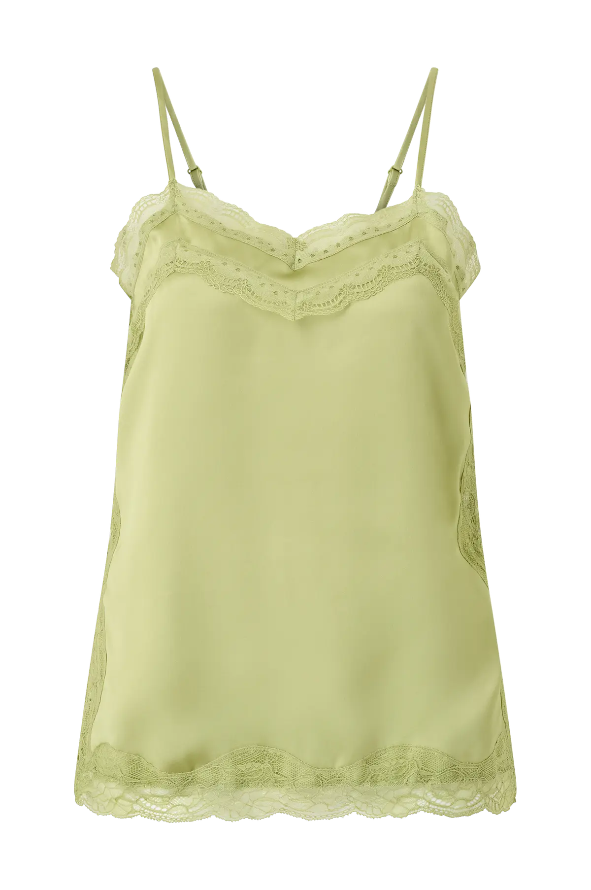 Undertøystopp Lace Singlet Green glow (6050)