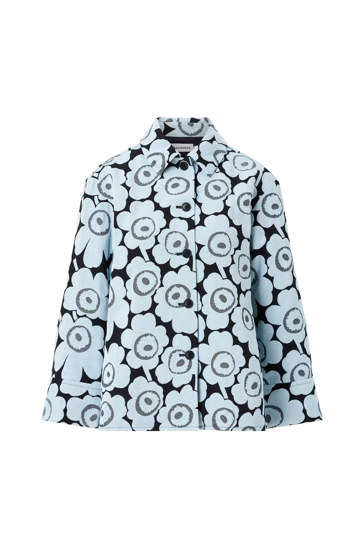 Skjorte Ladonta Unikko Black, Light Blue