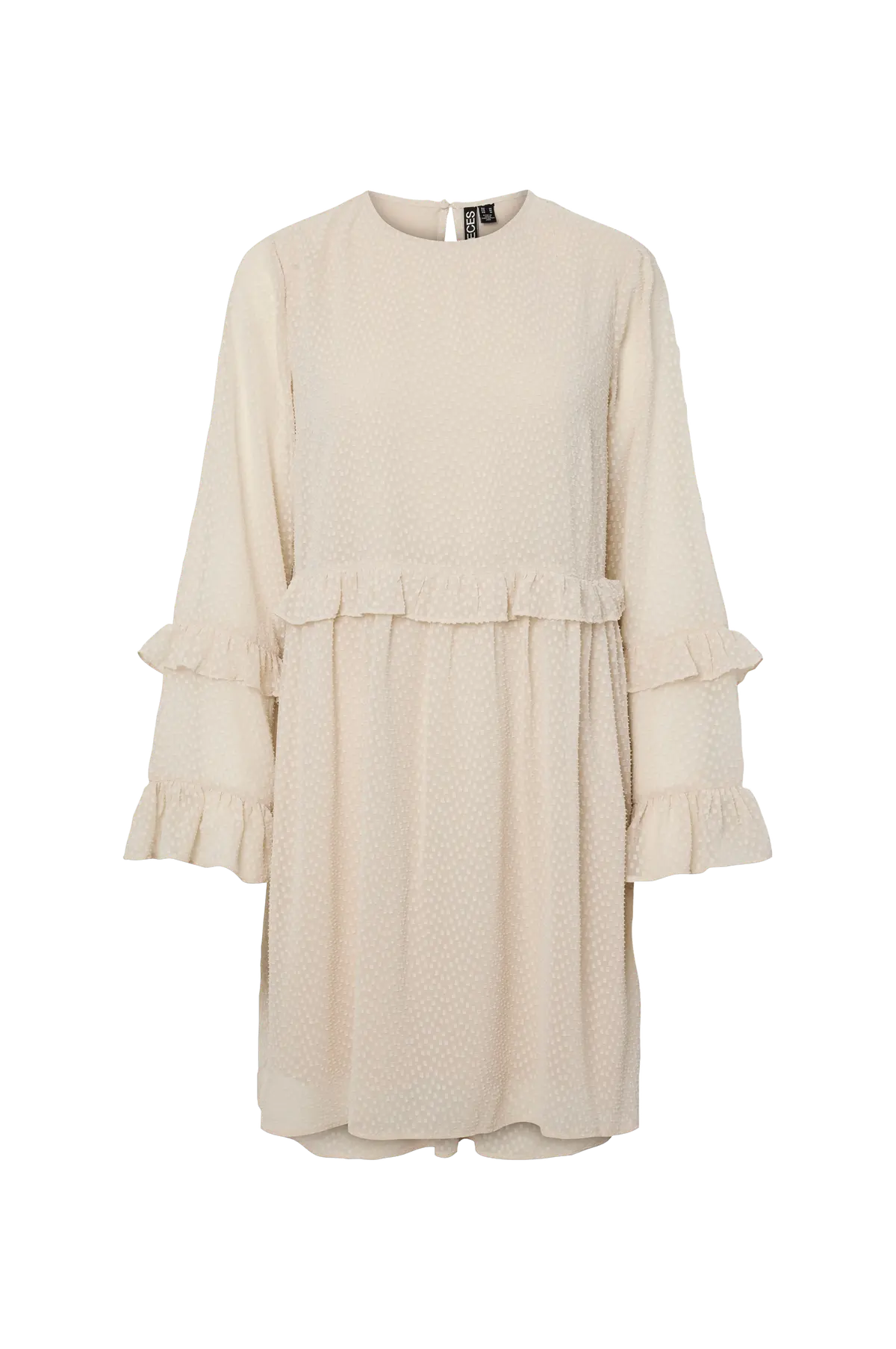 Kjole pcBabette LS Dress Silver lining