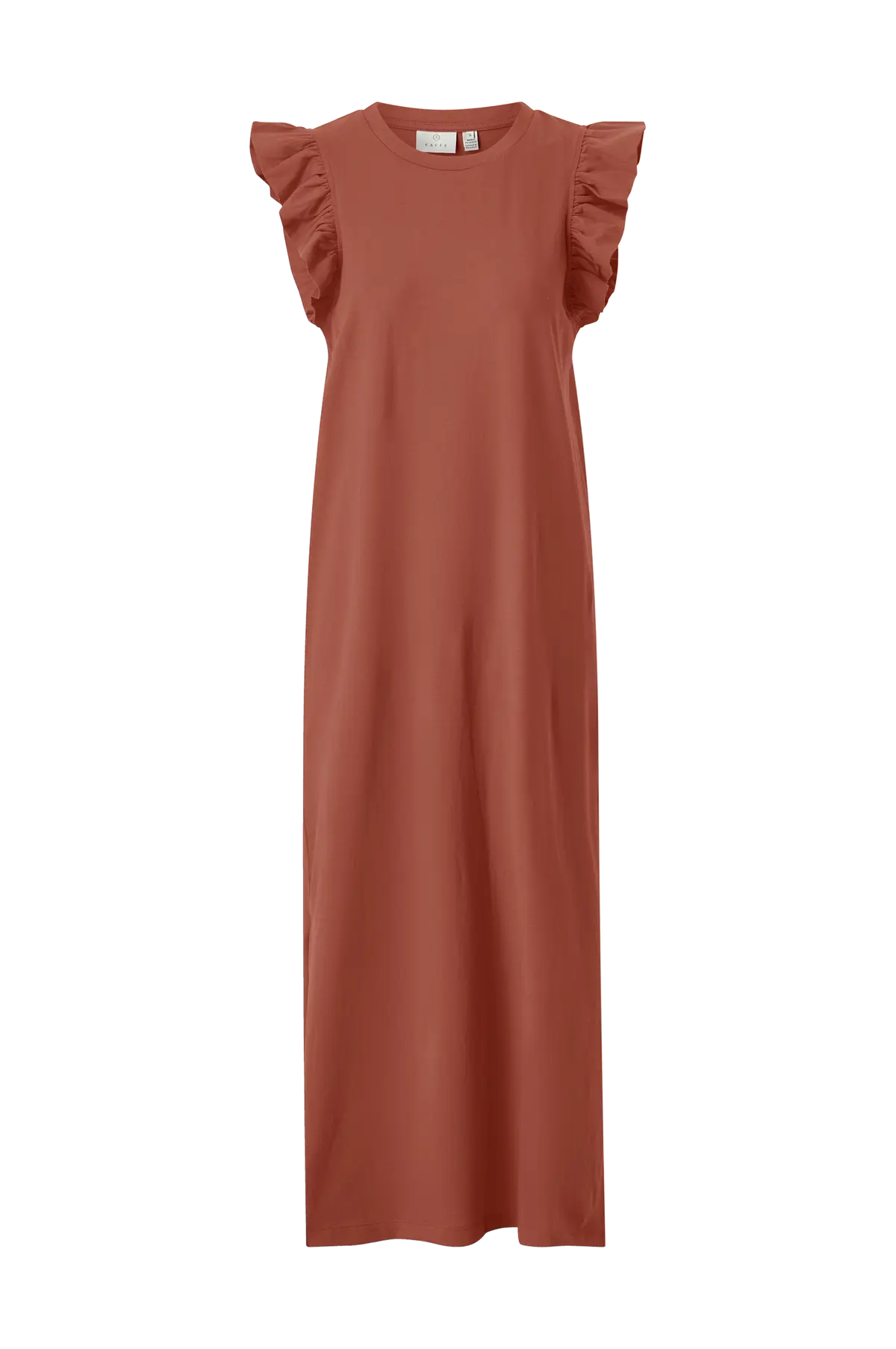 Maxikjole kaCelina Flounce Henna