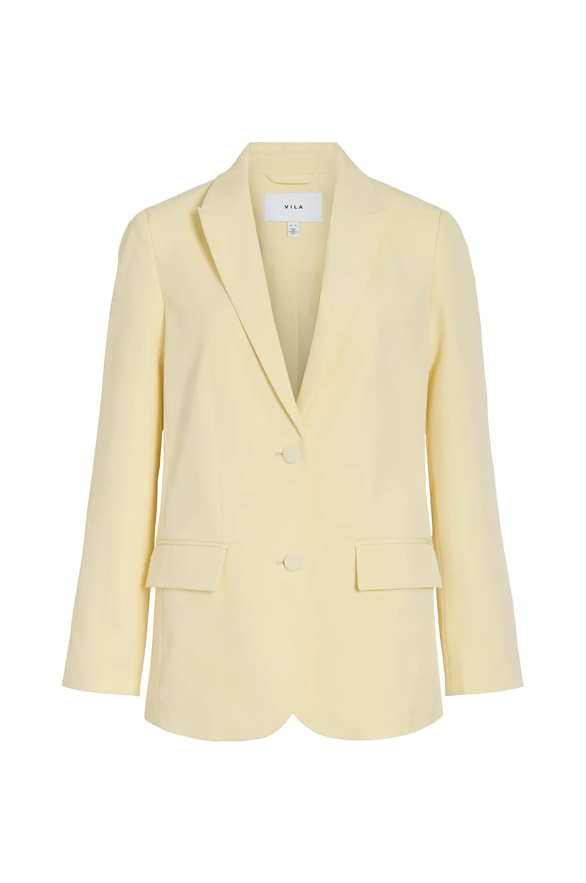 Dressjakke viBlume L/S Pastel yellow
