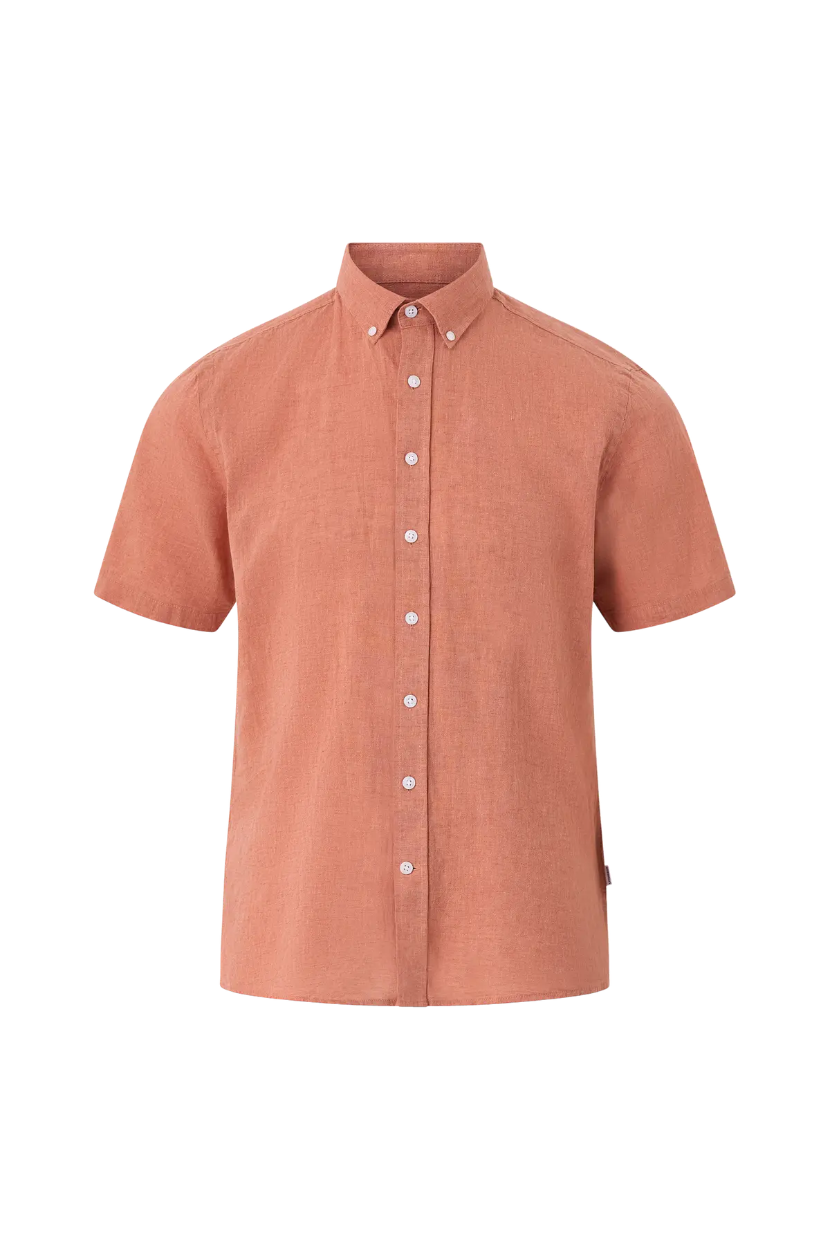 Linskjorte Linen Cotton Shirt S/S Soft coral