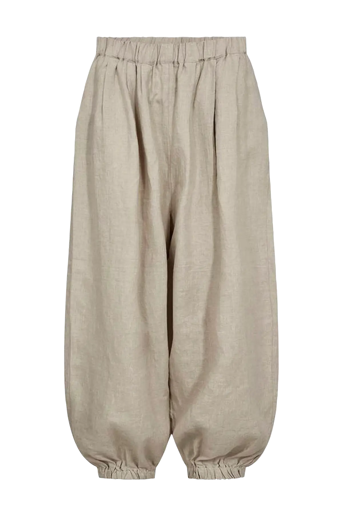 Linbukser cmNatuli-pants Oyster gray