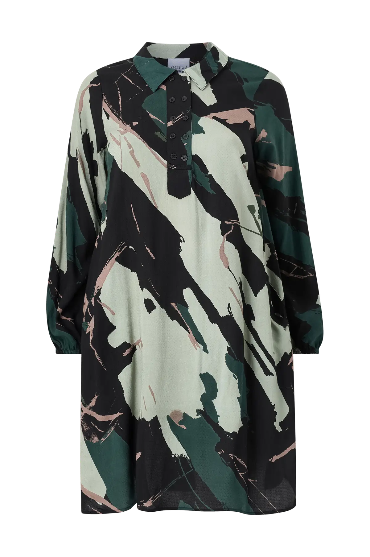 Kjole Zh-anity 1206 L/S Deep forrest