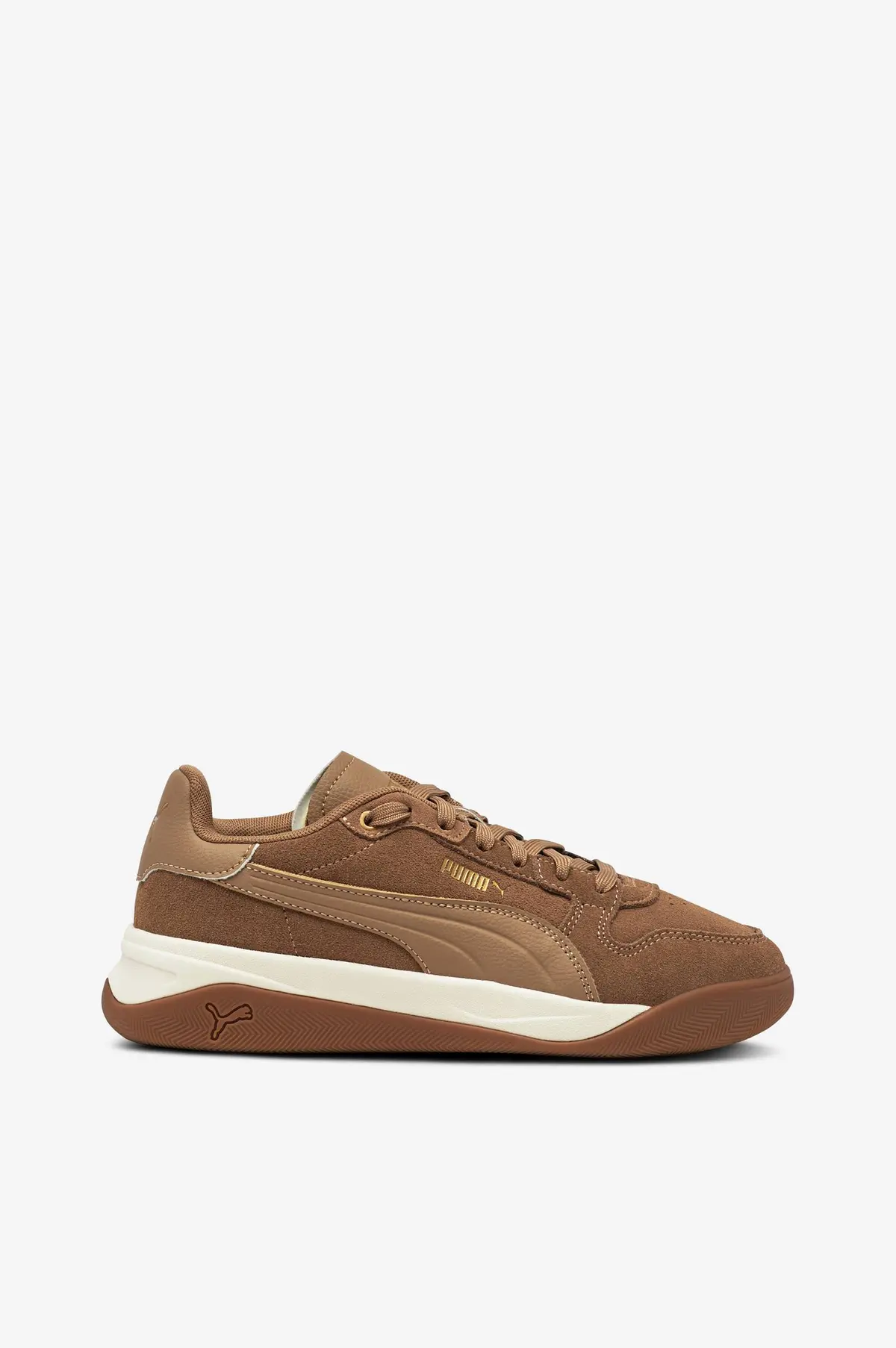 Joggesko Court Bae SD Soft taupe-soft taupe-puma gold