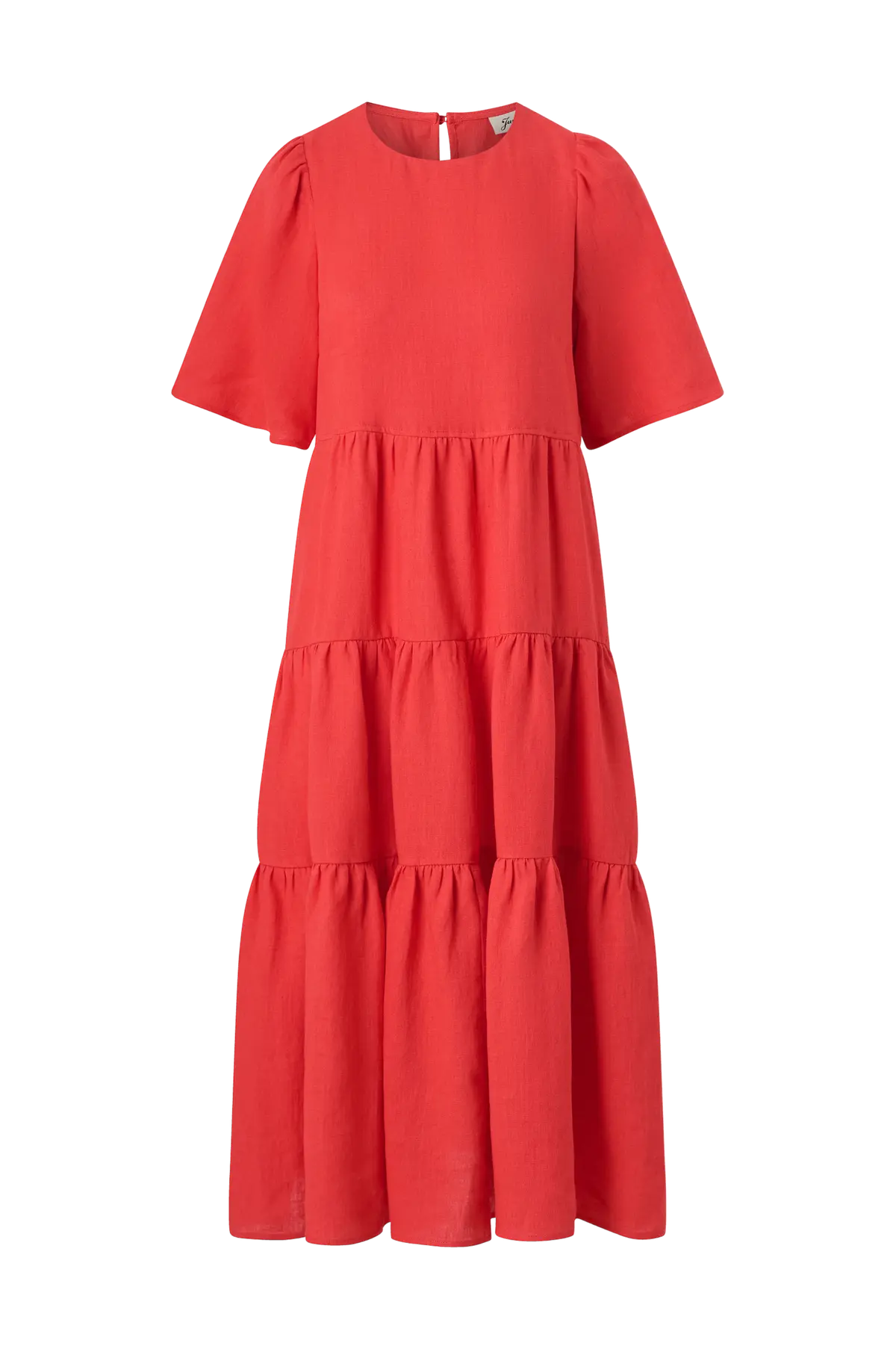 Kjole i lin Judith Dress Red