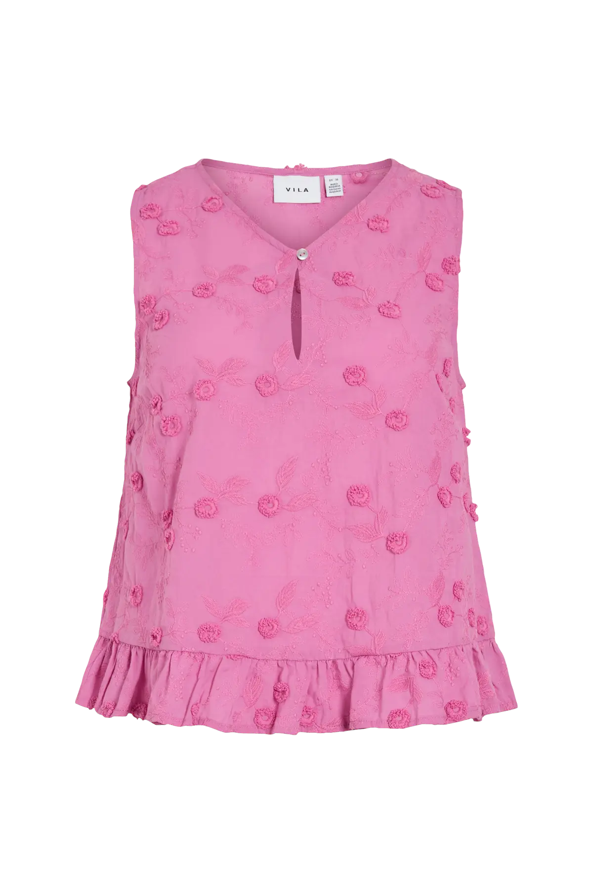 Bluse viSimone V-neck S/L Fiji flower