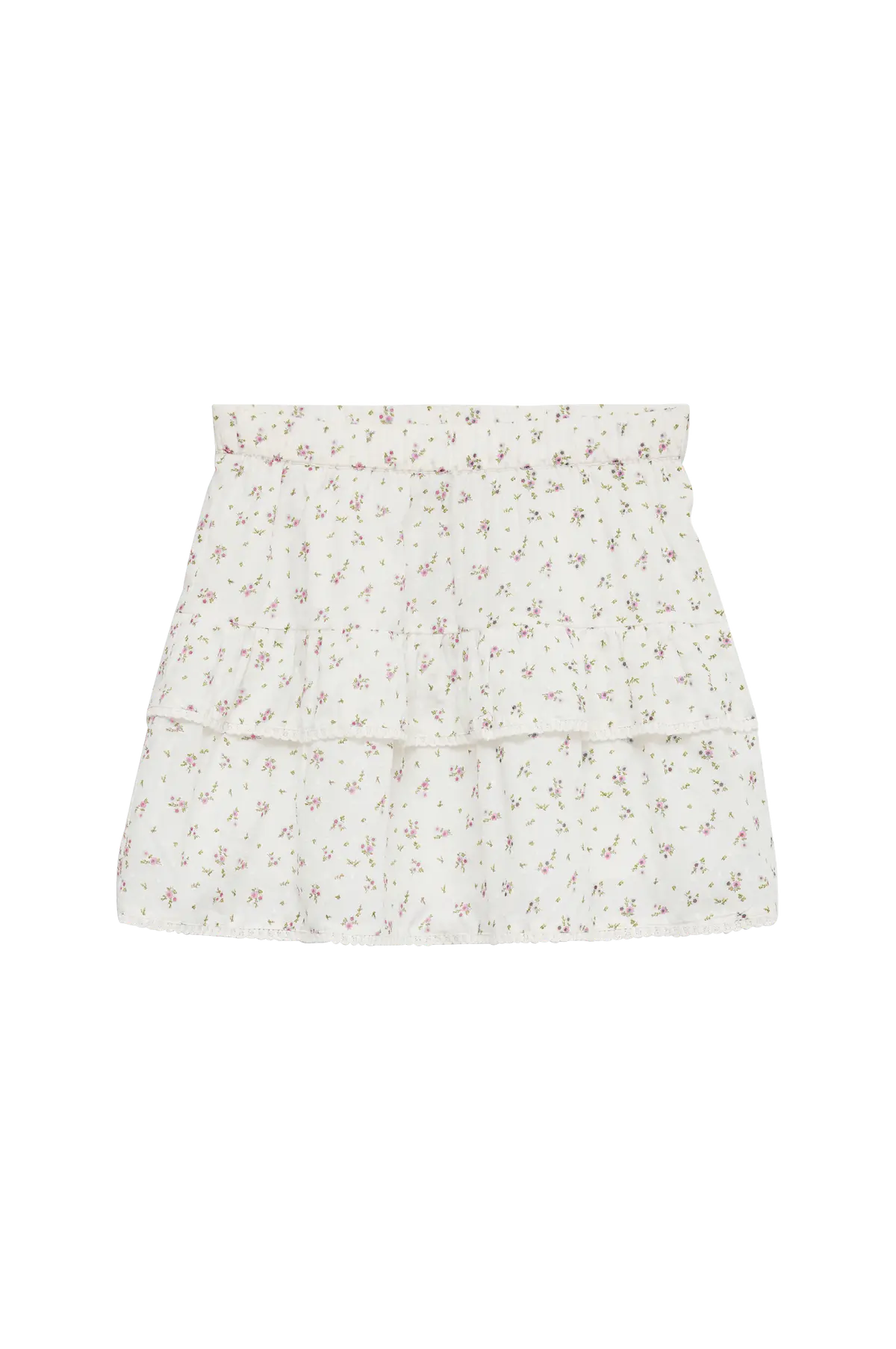 Skjørt vmTrine Short Wvn Snow white