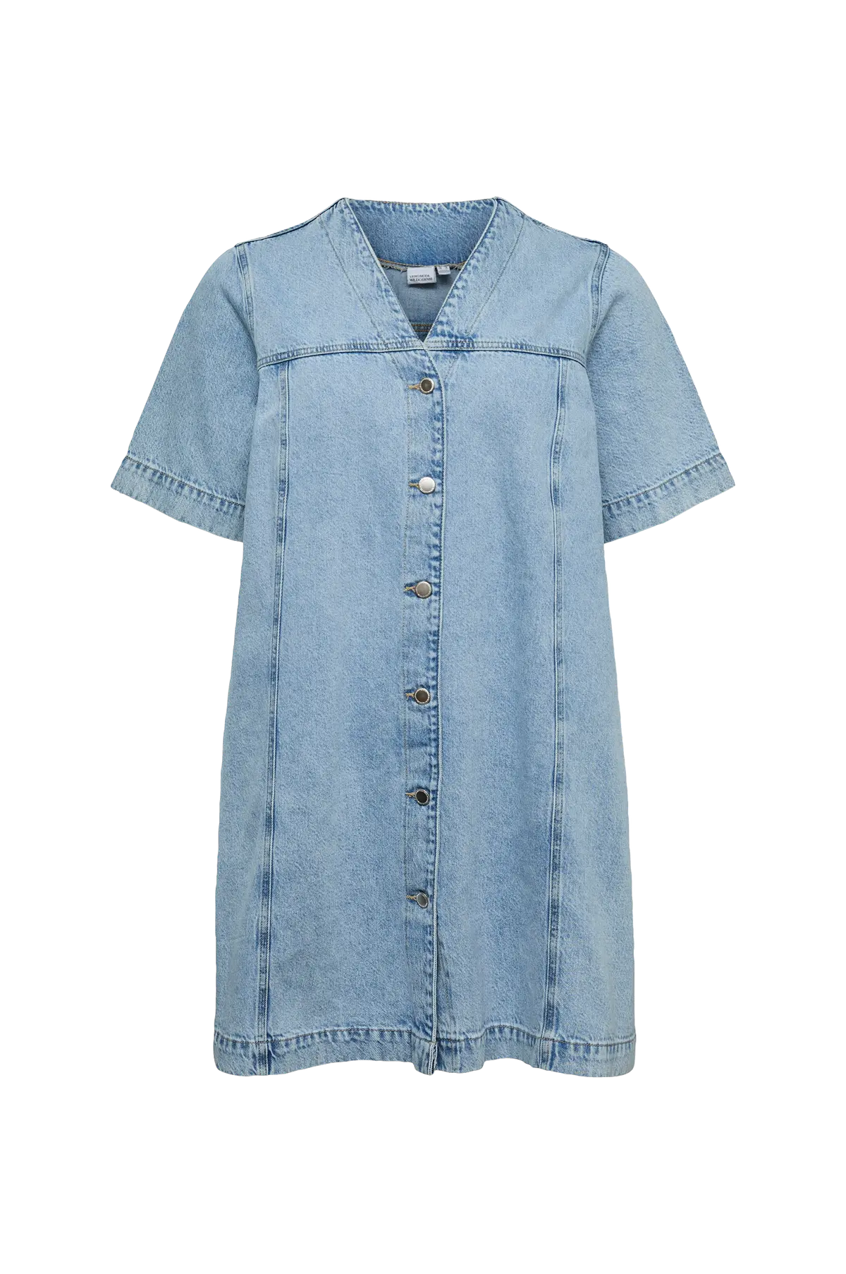 Denimkjole vmcFonda 2/4 Abk V-neck Light blue denim