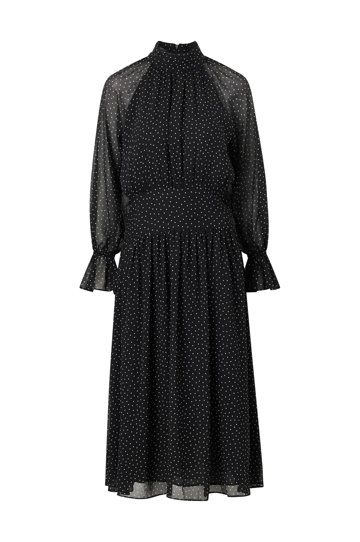Maxikjole Polky Black