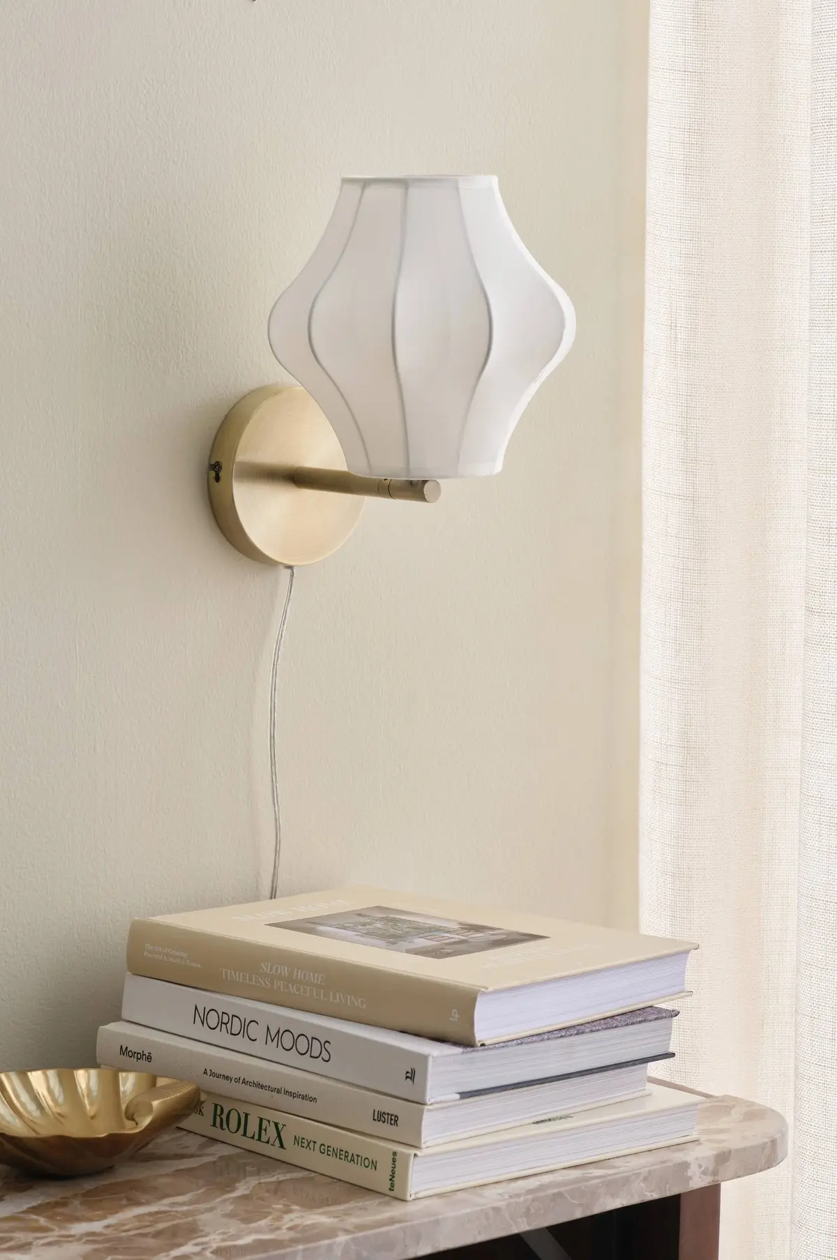 Vegglampe Zindy Hvit