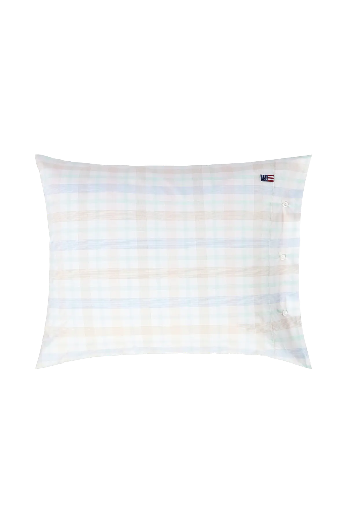 Putetrekk Checked Cotton Percale Multi
