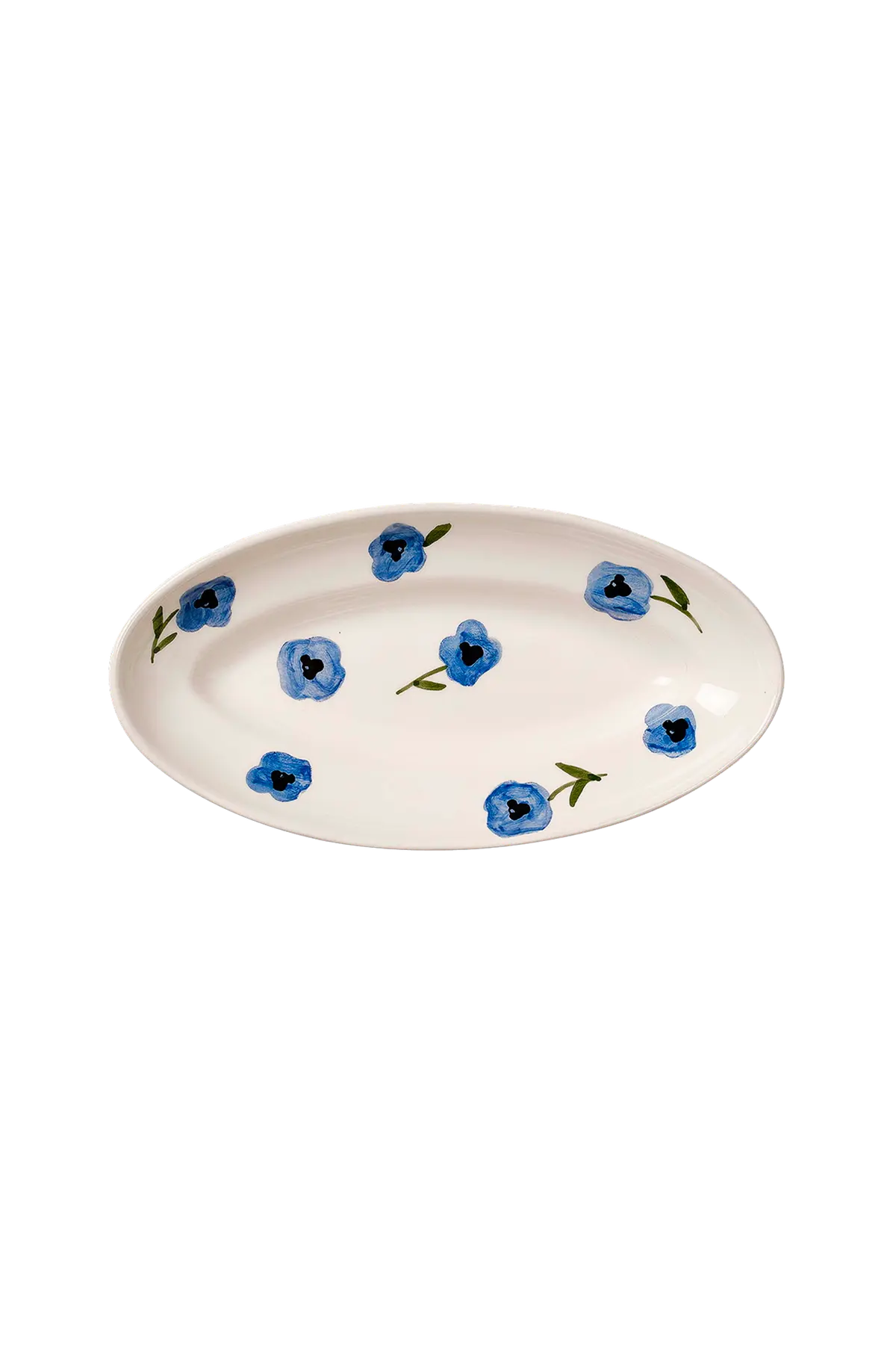 Liten serveringstallerken Madelen Möllard Pansy Blå