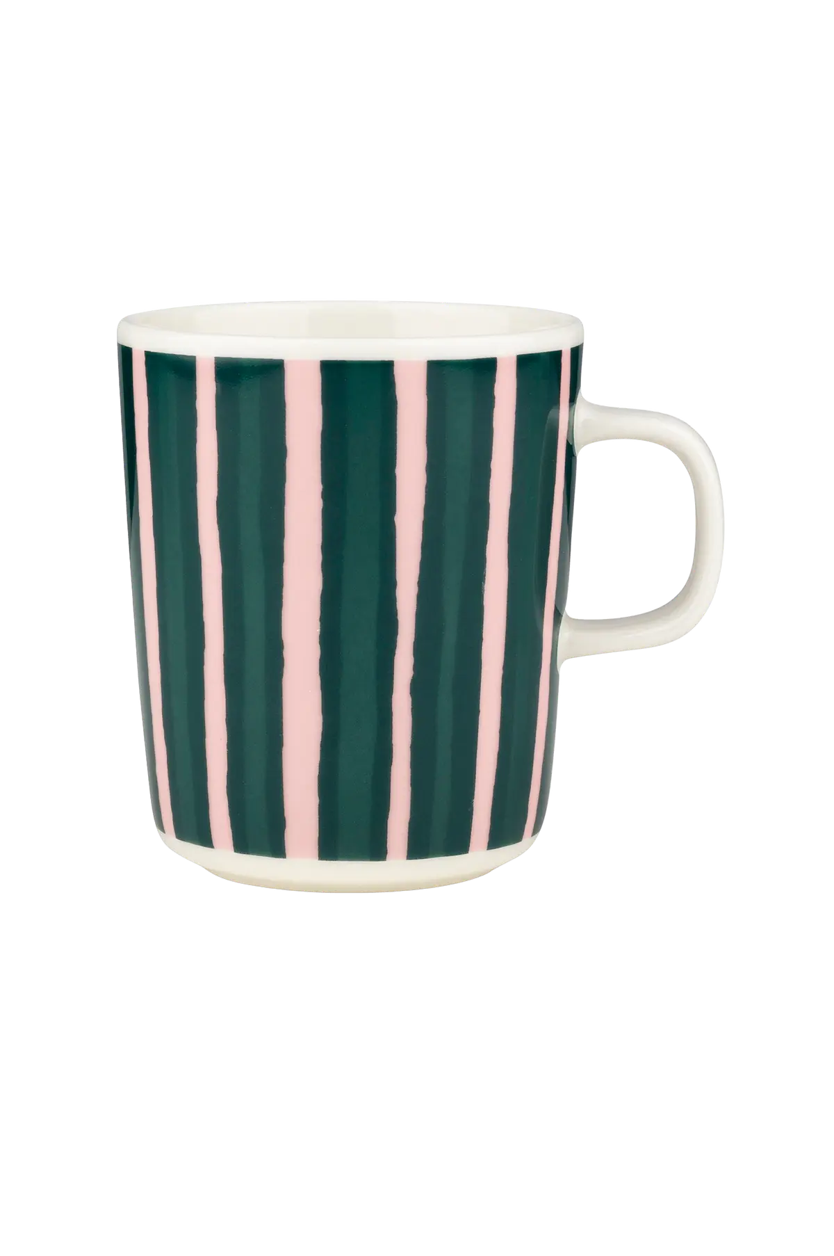 Piccolo Mug 2,5Dl hvit, rosa, dk.grønn