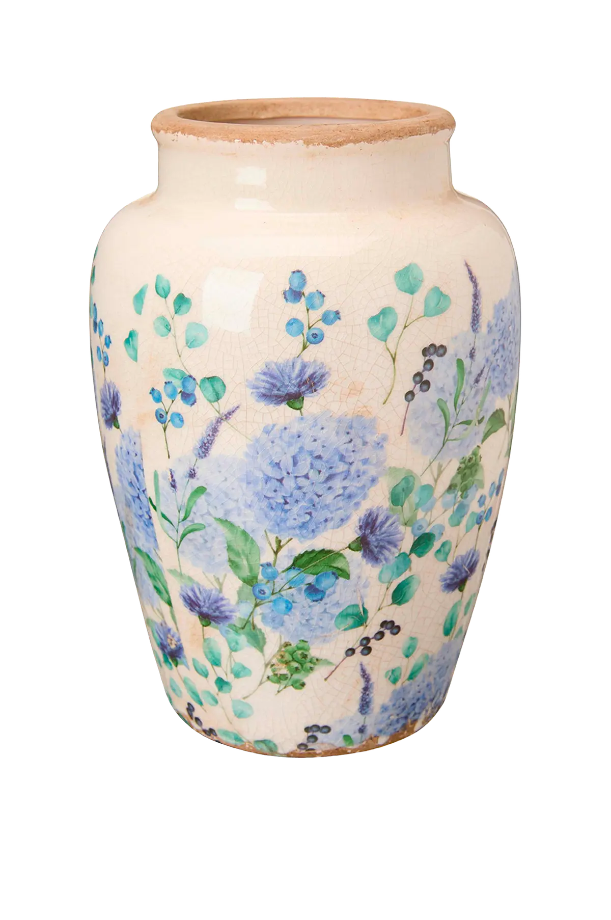 Ellinor Vase White/Blue