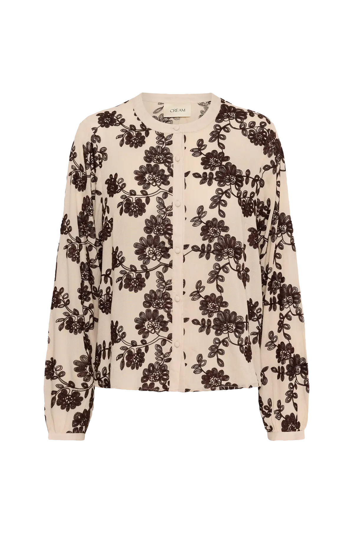 Bluse CRRuby Blouse Oatmeal w java flowers