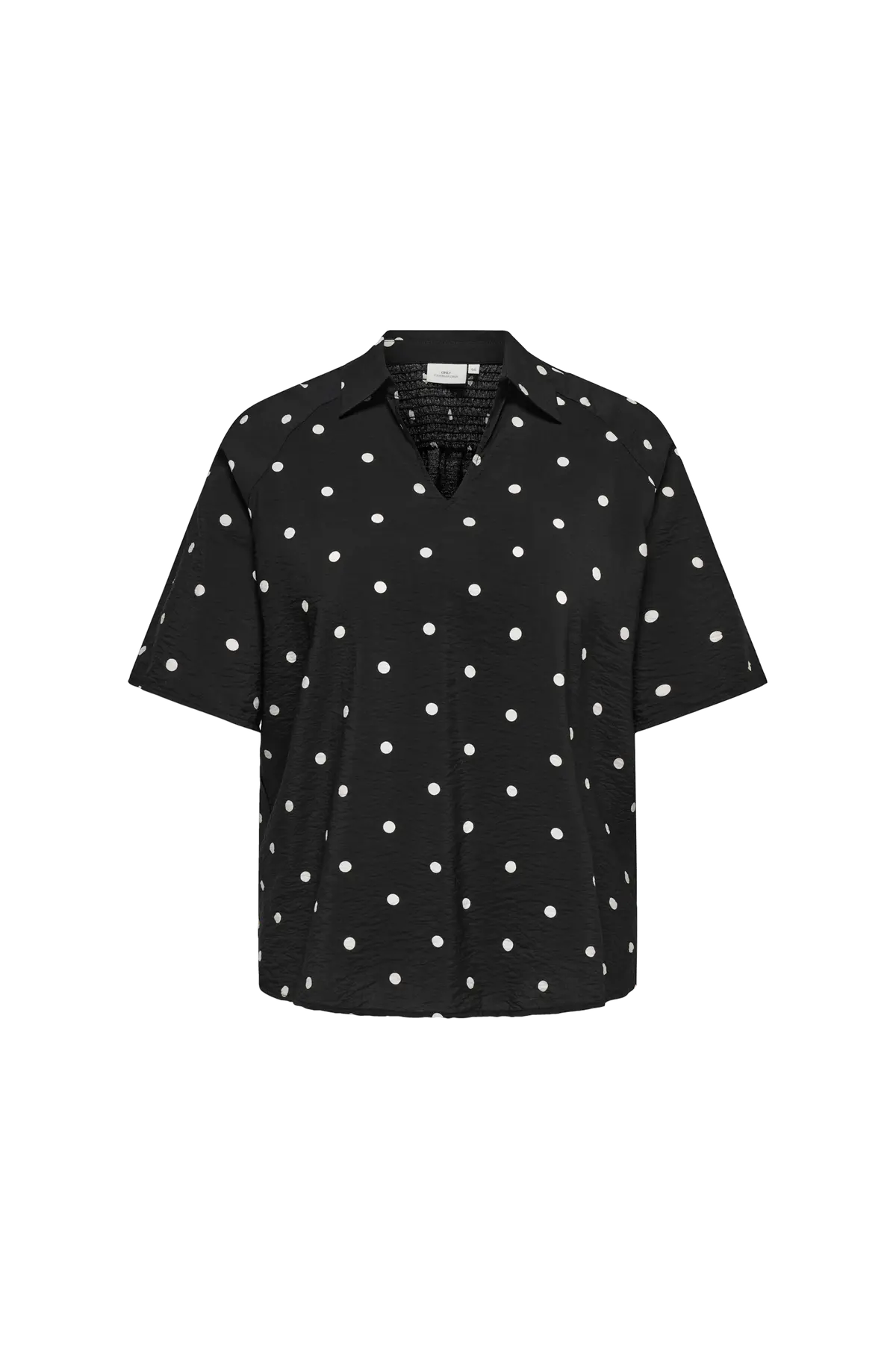 Bluse Carcarrie Dot 2/4 V-neck Black