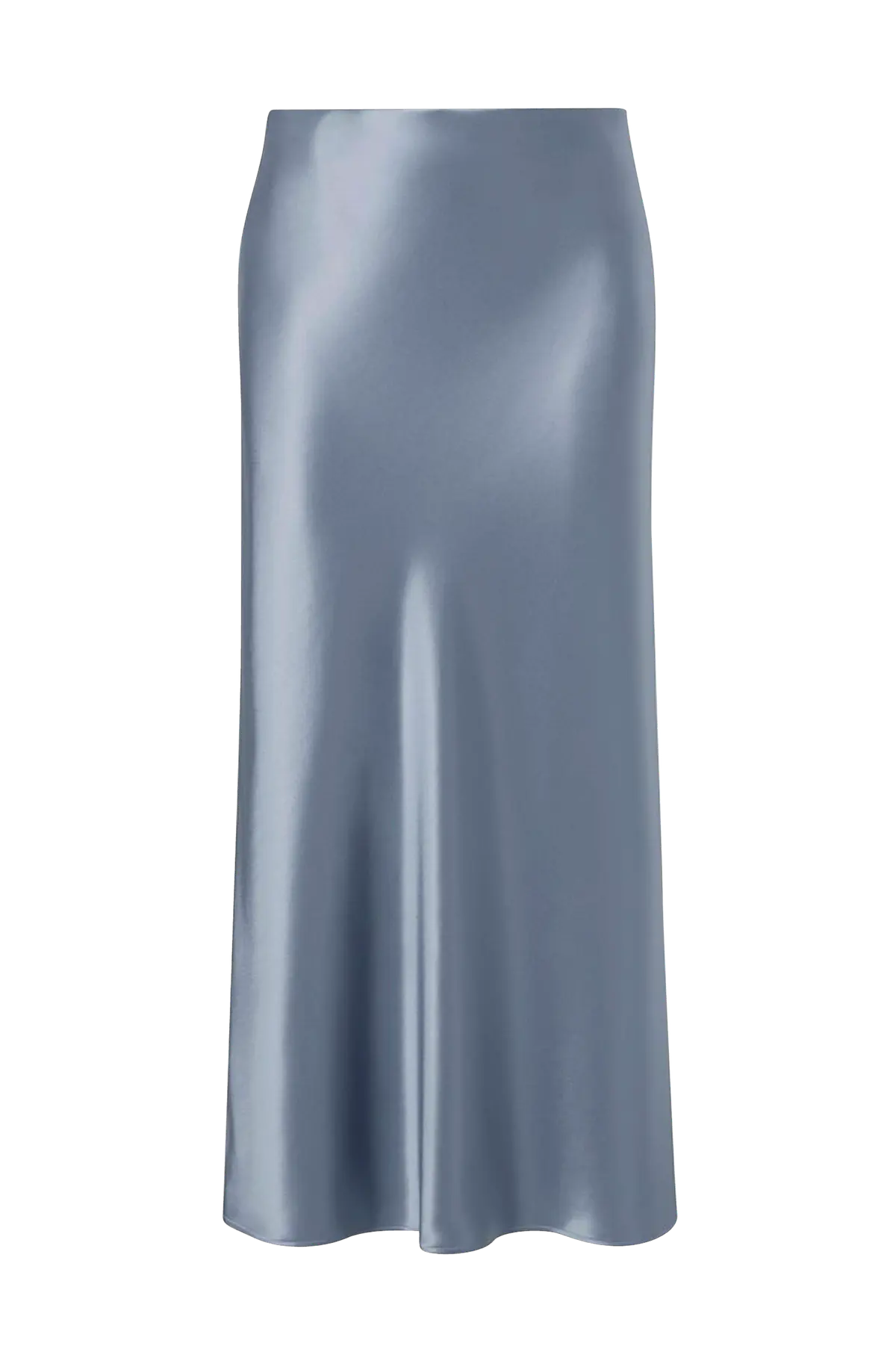 Skjørt Aubree Satin Midi Skirt Steel blue