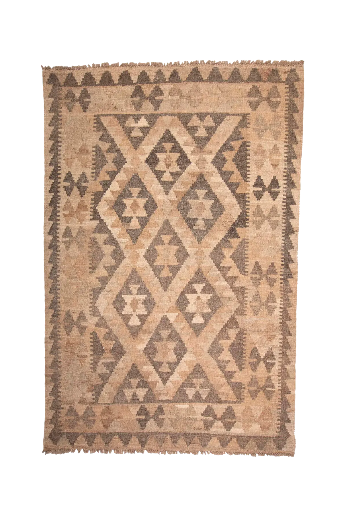 Woolcarpet Kilim Raw Natural 100x153 cm Grå
