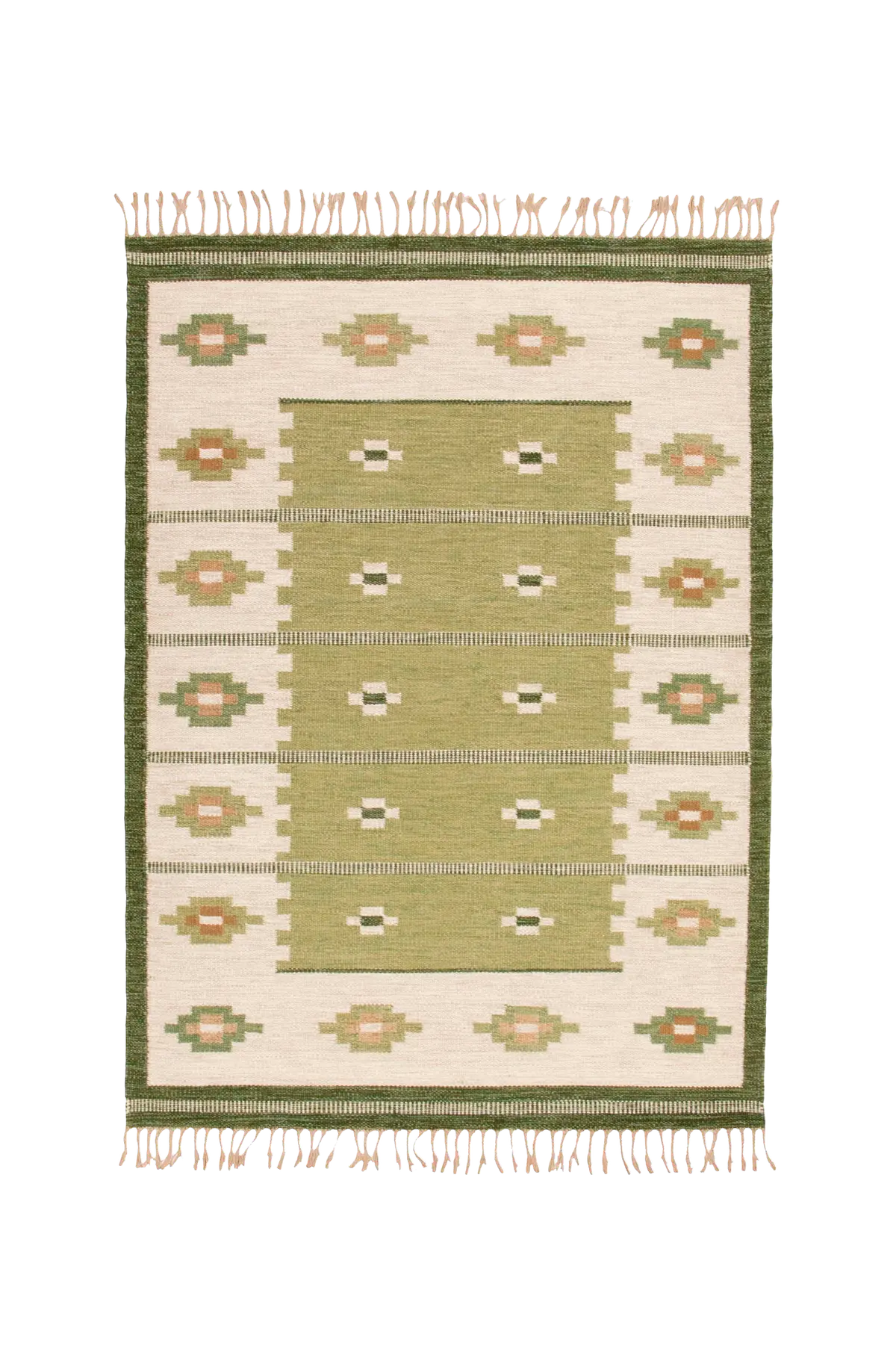 Ullteppe Röllakan 170x230 cm Grønn