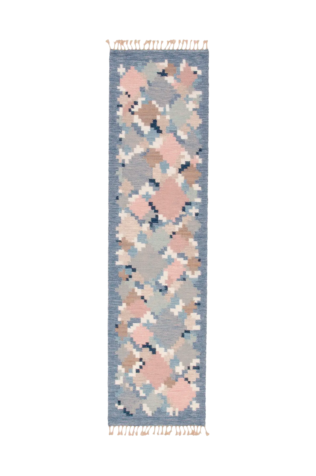 Ullteppe Röllakan 80x300 cm Blå