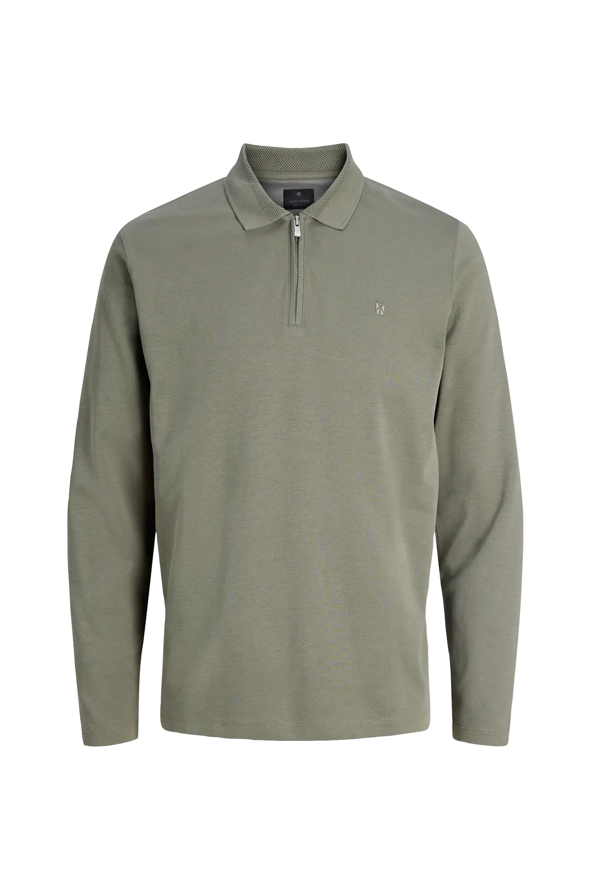 Langermet pologenser Jprblaethan Ls Zip Polo Smokey olive