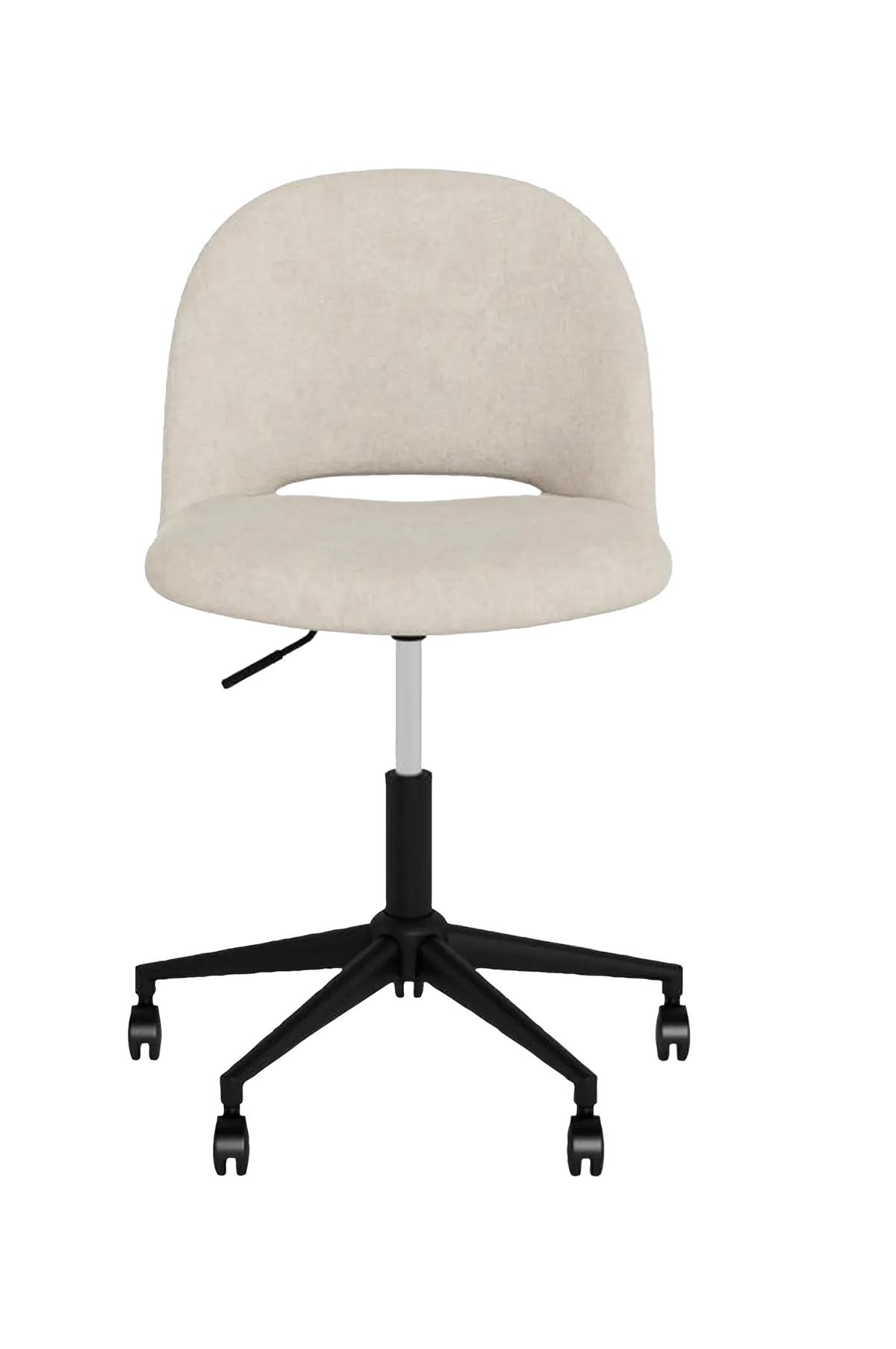 Allan skrivebordsstol med gassløft, svingbar setehøyde 44,5-54,5 cm Apia beige 453