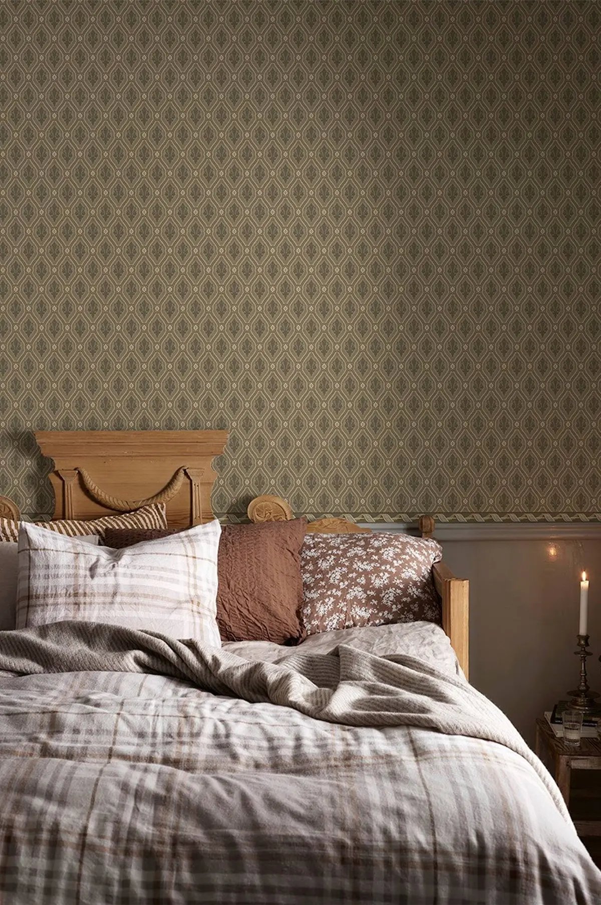 Tapet August Brun/Guld